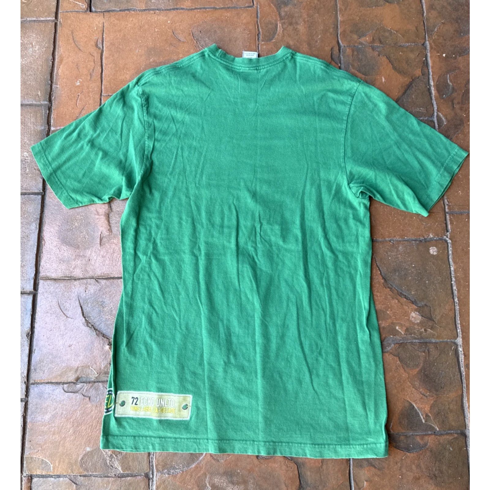 Ecko Unltd. VINTAGE Ecko Unltd Rhino T-Shirt Large Mens Crew Neck Short Sleeve Green Cotton Logo 90s Hip Hop Size US L / EU 52-54 / 3 - 3 Thumbnail