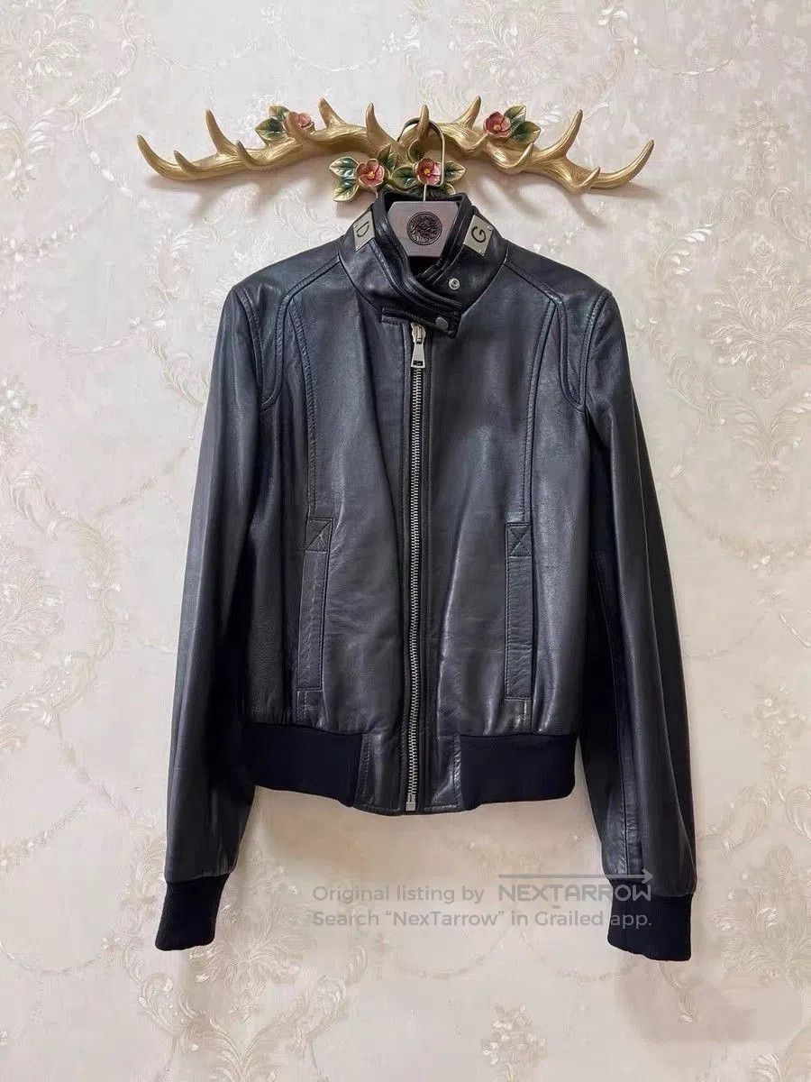 DGK DG Black Leather Jacket with Logo. Size US XS / EU 42 / 0 - 1 Thumbnail