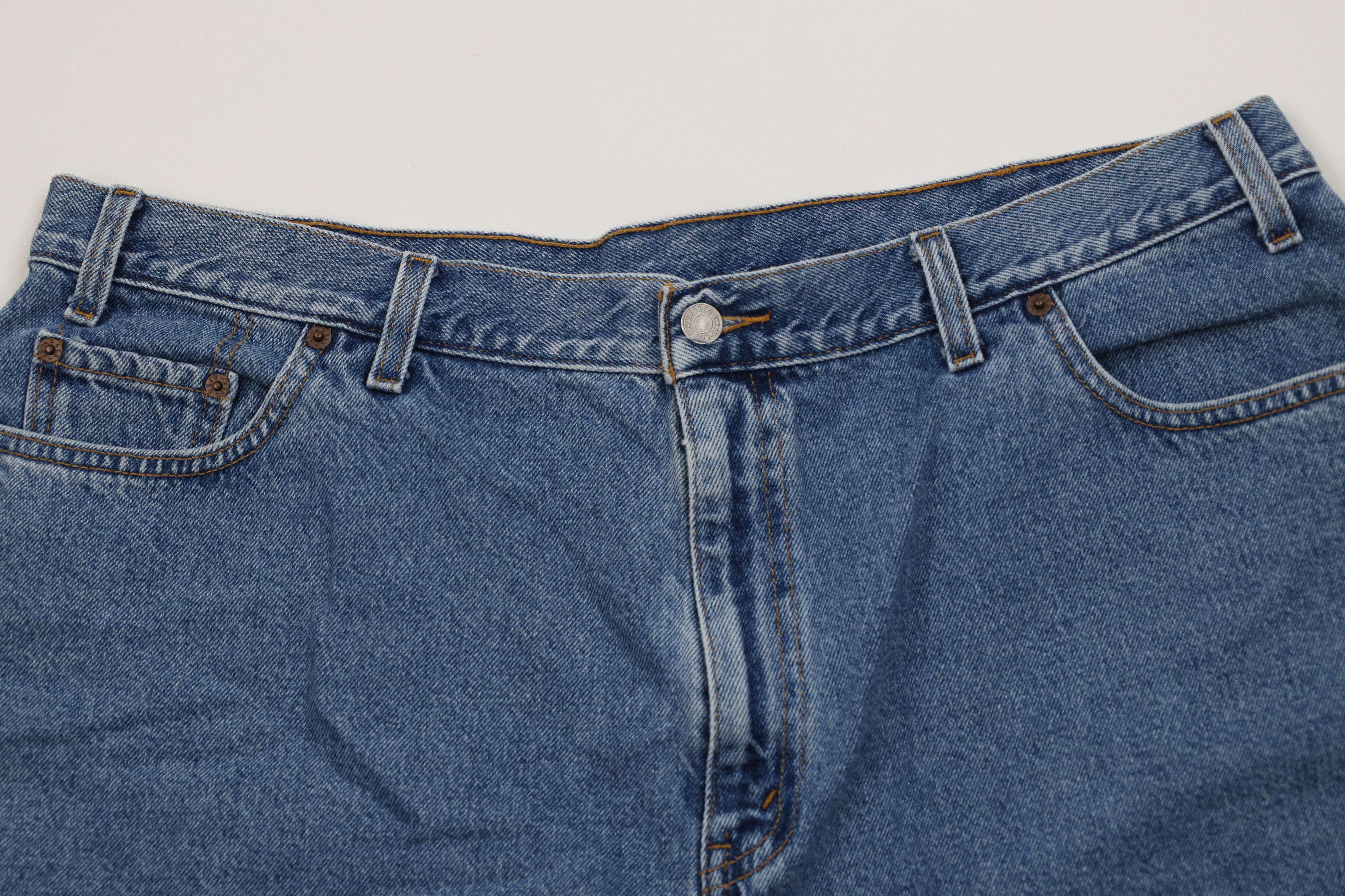 Levi's Vintage Y2K 2001 Levis Denim Jean Shorts Jorts Blue Cotton Size 22" - 2 Thumbnail