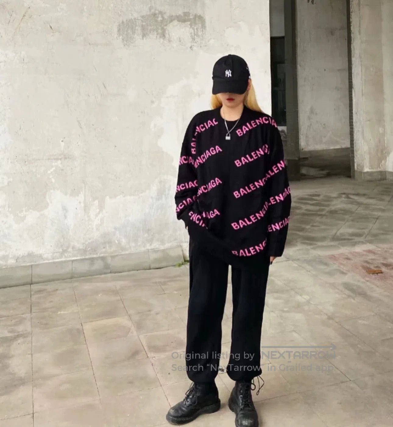 Balenciaga Balenciaga Logo Print Knit Sweater. Size US XS / EU 42 / 0 - 7 Thumbnail