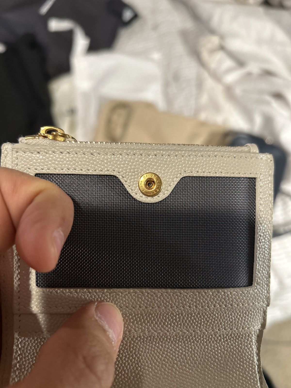 Yves Saint Laurent Yves Saint Laurent Small Ziptop Wallet Size ONE SIZE - 6 Thumbnail