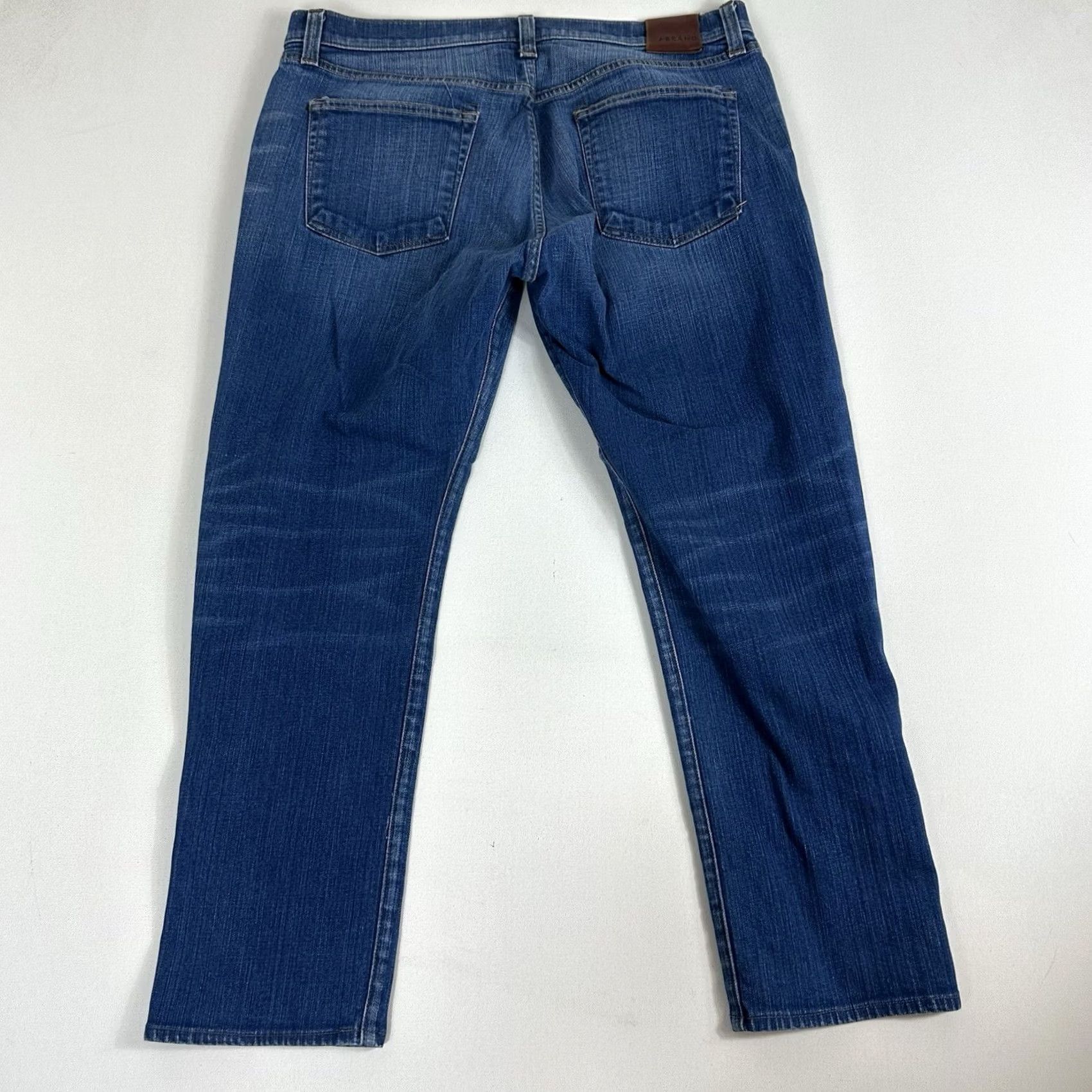 J Brand J Brand Kane Blue Slim Straight Jeans 38x28 Mens Cotton Stretch Zip Waist 38 Inseam 28 Medium Brushed 100% Cotton Jeans Straight Fit Vintage No Size US 38 / EU 54 - 2 Thumbnail
