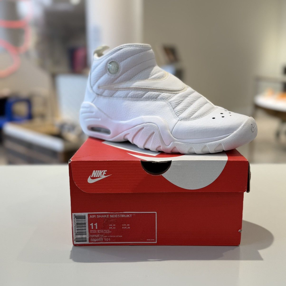 Nike Nike Air Shake NDestrukt Triple White Size US 11 / EU 44 - 6 Thumbnail