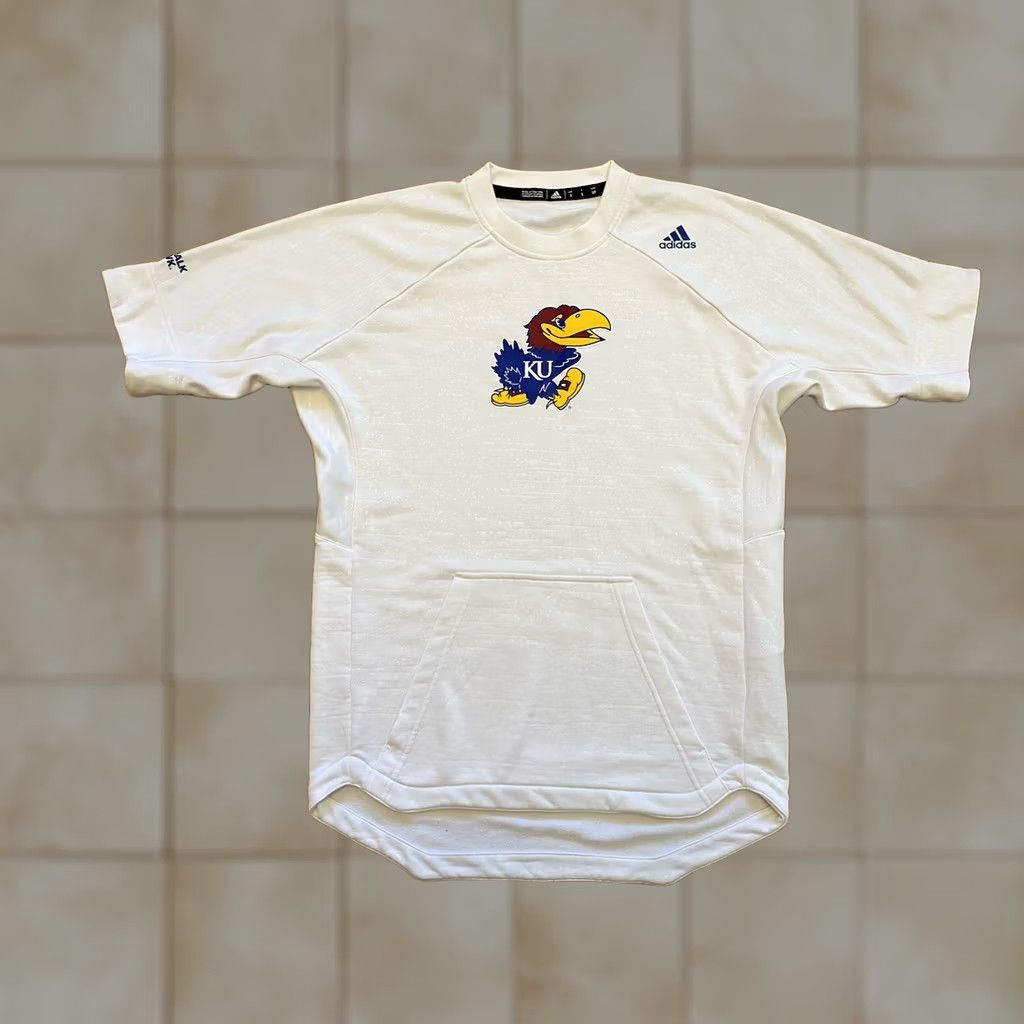 Adidas Adidas Kansas Jayhawks Short Sleeve Crew T-Shirt Mens S Blue Logo Stadium Sports Shirt Size US S / EU 44-46 / 1 - 1 Thumbnail