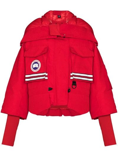 Canada Goose o1mle0424 Cropped Snow Mantra Parka in Red Size M / US 6-8 / IT 42-44 - 1 Thumbnail