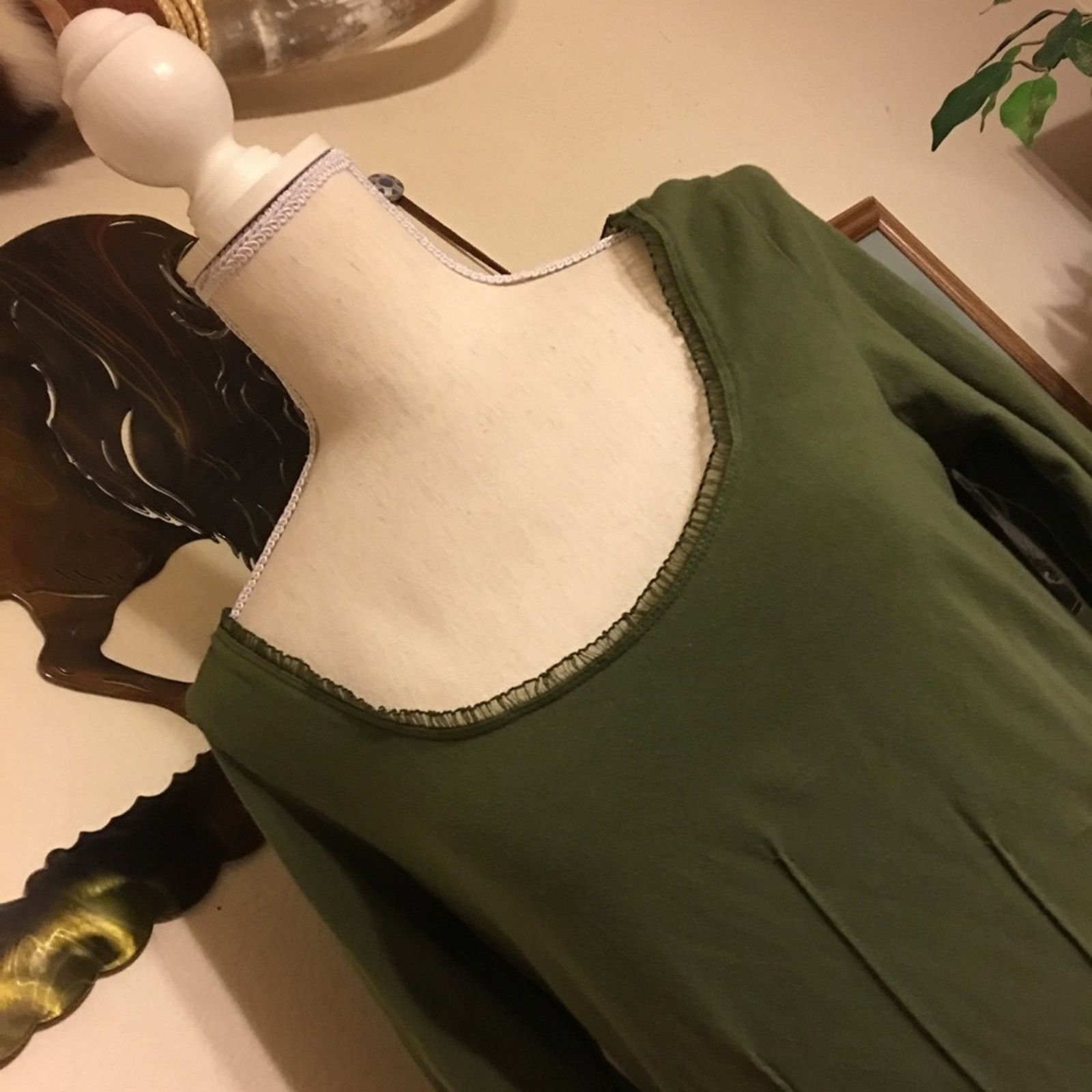 Other Metro Style green long sleeve tunic top M Size M / US 6-8 / IT 42-44 - 2 Thumbnail