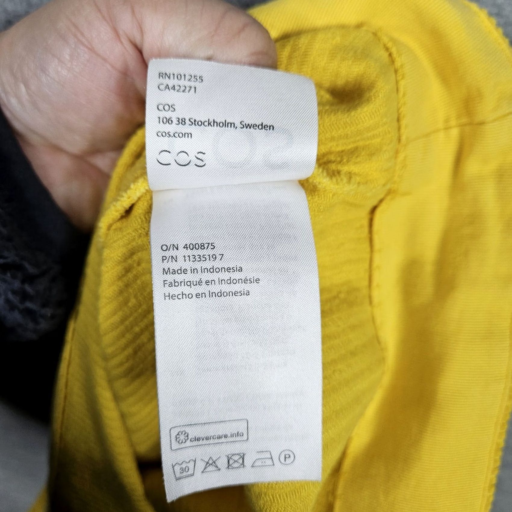Cos Cos Women's Corduroy Mini Casual Zip Up Skirt Yellow Size 14 Size 36" / US 14 / IT 50 - 6 Thumbnail