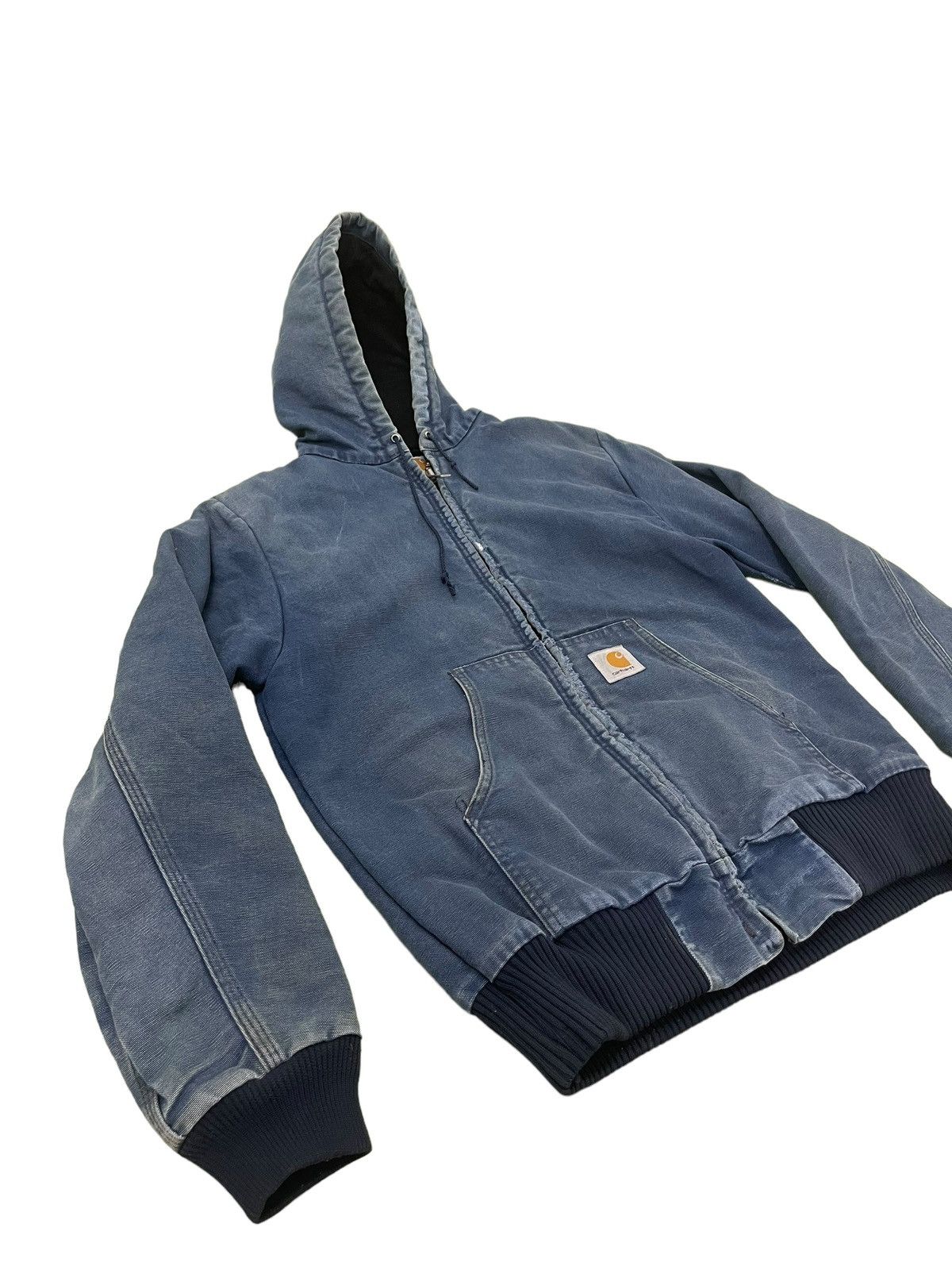 Carhartt Vtg Carhartt Detroit Hoodie Distress Sun Faded 5🟩8 Size US M / EU 48-50 / 2 - 2 Thumbnail