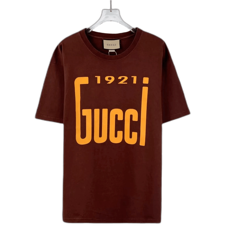 Gucci Gucci Brown Logo Cotton Short Sleeve TShirt-2505 Size M / US 6-8 / IT 42-44 - 1 Thumbnail