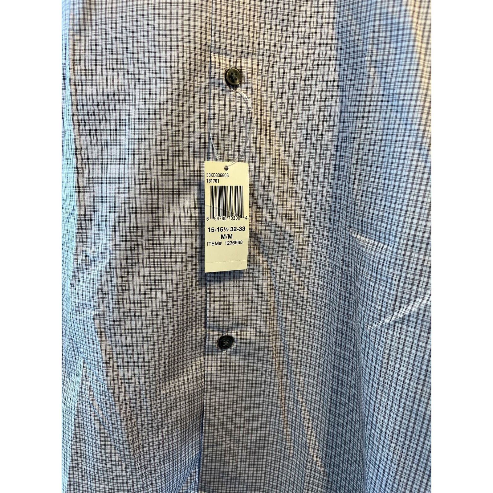 Calvin Klein Calvin Klein Men’s M 15-15.5 32-33 Brown Check Button Shirt Size US M / EU 48-50 / 2 - 12 Thumbnail
