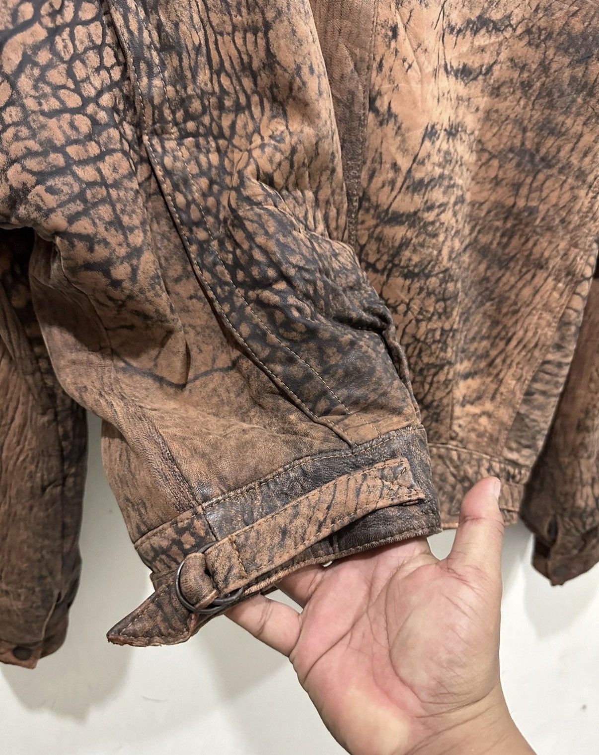 Japanese Brand 90’s Creazione Di Sirocco Leather Jacket Size US L / EU 52-54 / 3 - 11 Thumbnail