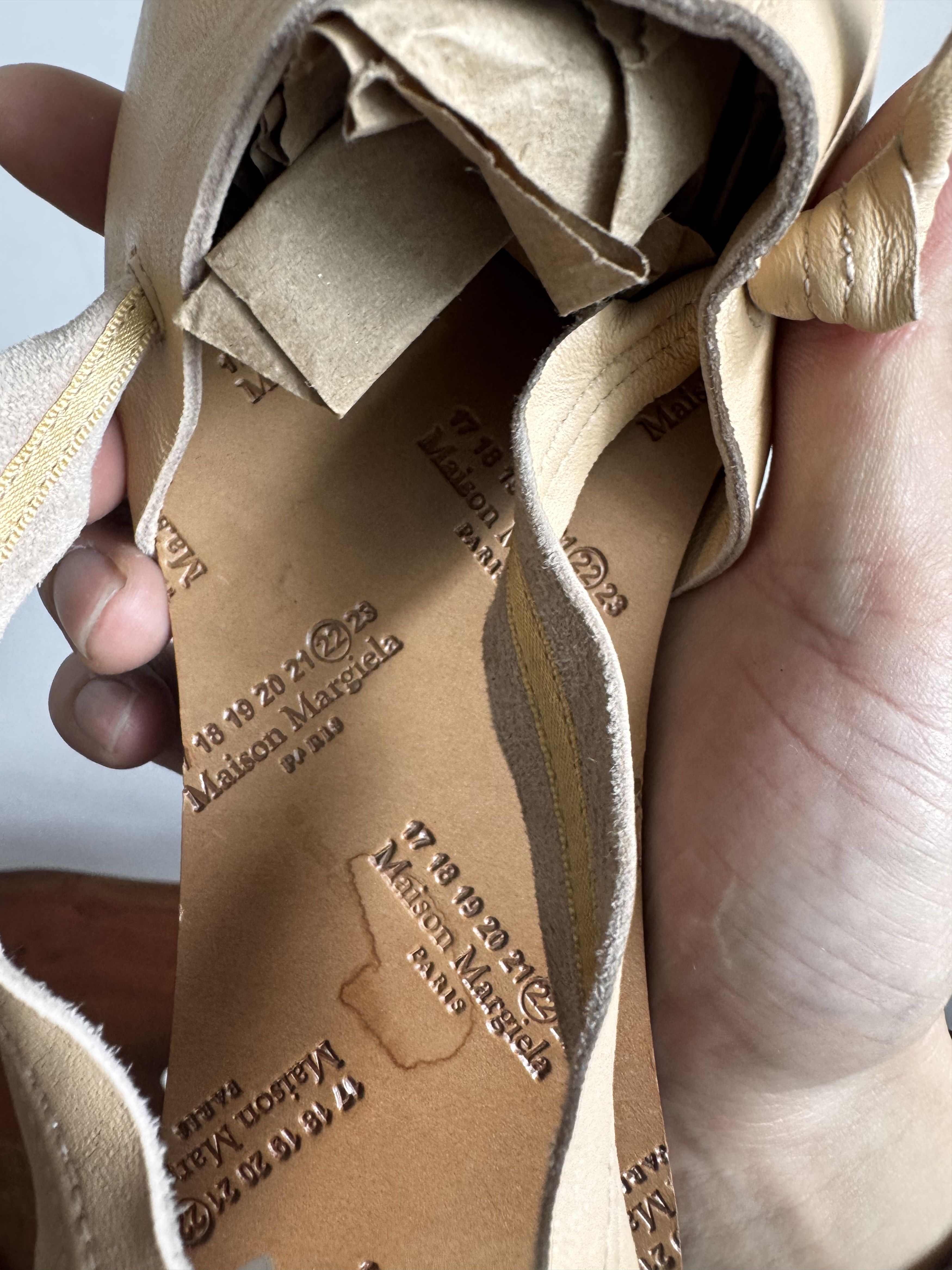 Maison Margiela Masion Margiela Leather Tabi Strap Ballet Flats Size 37.5 Size US 7.5 / IT 37.5 - 7 Thumbnail