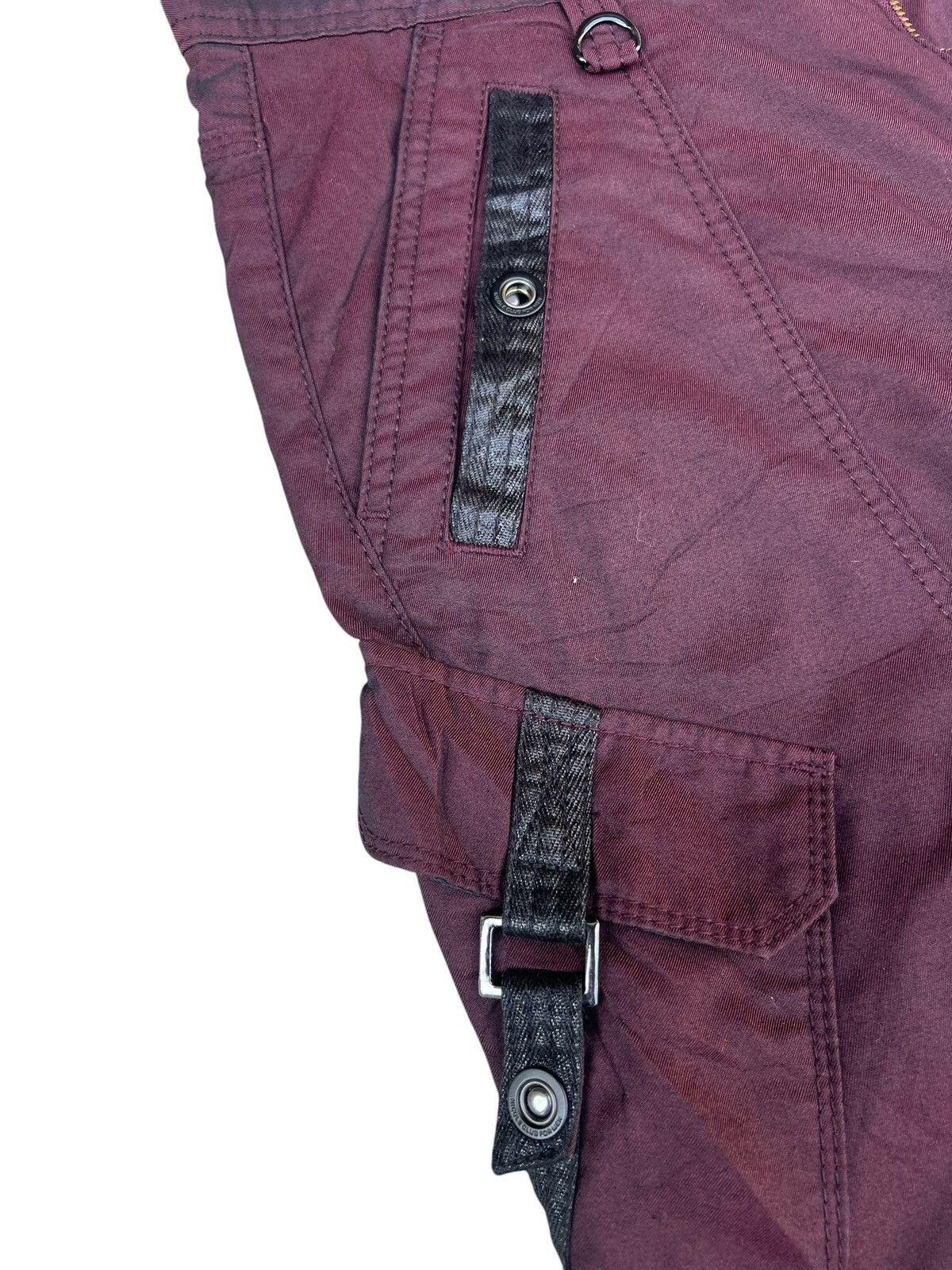 Nicole Club Nicole Club Japan Dark Maroon Cargo Flare Trouser Pant Size US 30 / EU 46 - 9 Thumbnail