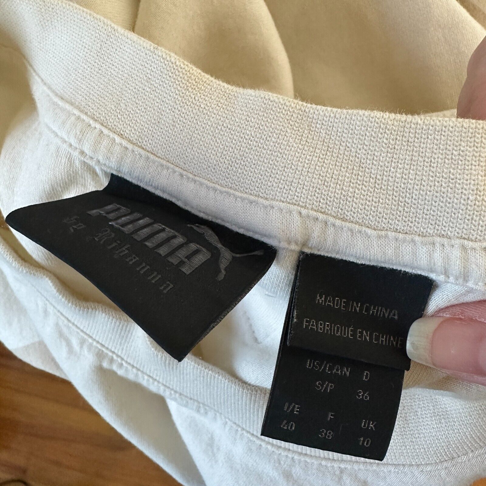 Puma Puma X Rihanna Fenty Tan 13 Graphic Crew Off White Sweater S Size S / US 4 / IT 40 - 9 Thumbnail