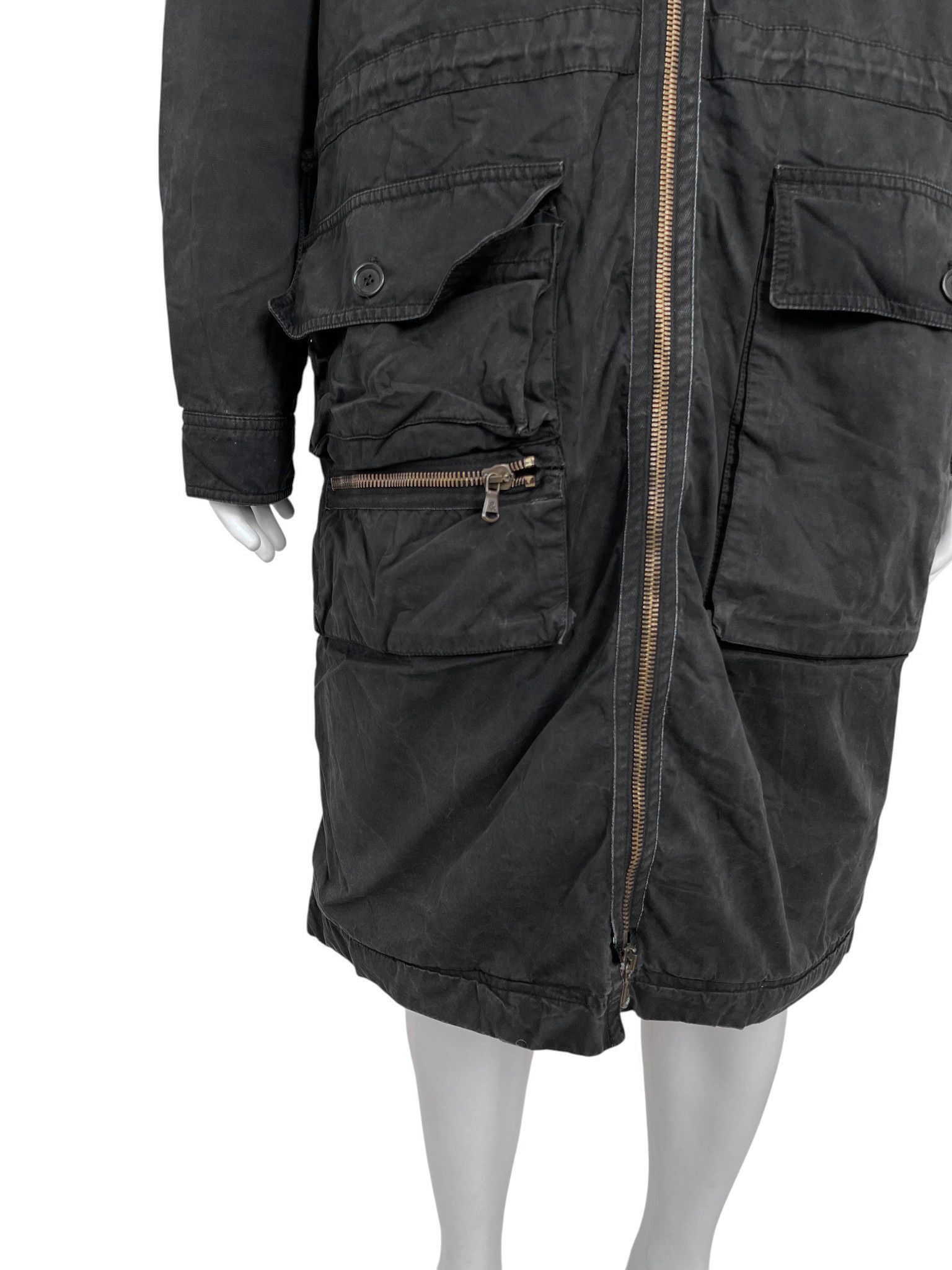 Dolce & Gabbana 1990's Multipockey Black Military Parka Size US XL / EU 56 / 4 - 6 Thumbnail