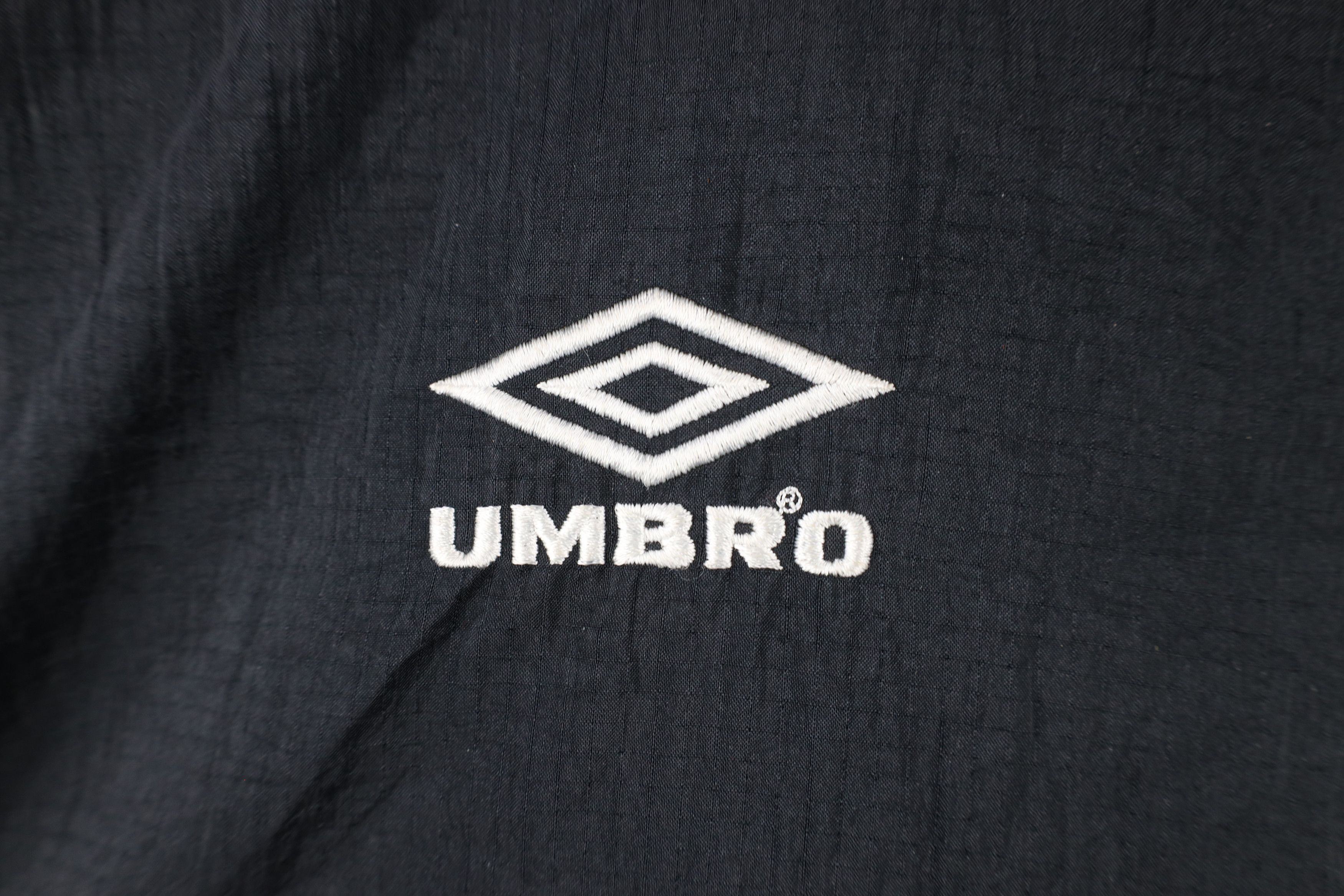 Umbro × Vintage Vintage 90s Umbro Spell Out Soccer Hooded Windbreaker Jacket Size US XL / EU 56 / 4 - 5 Thumbnail