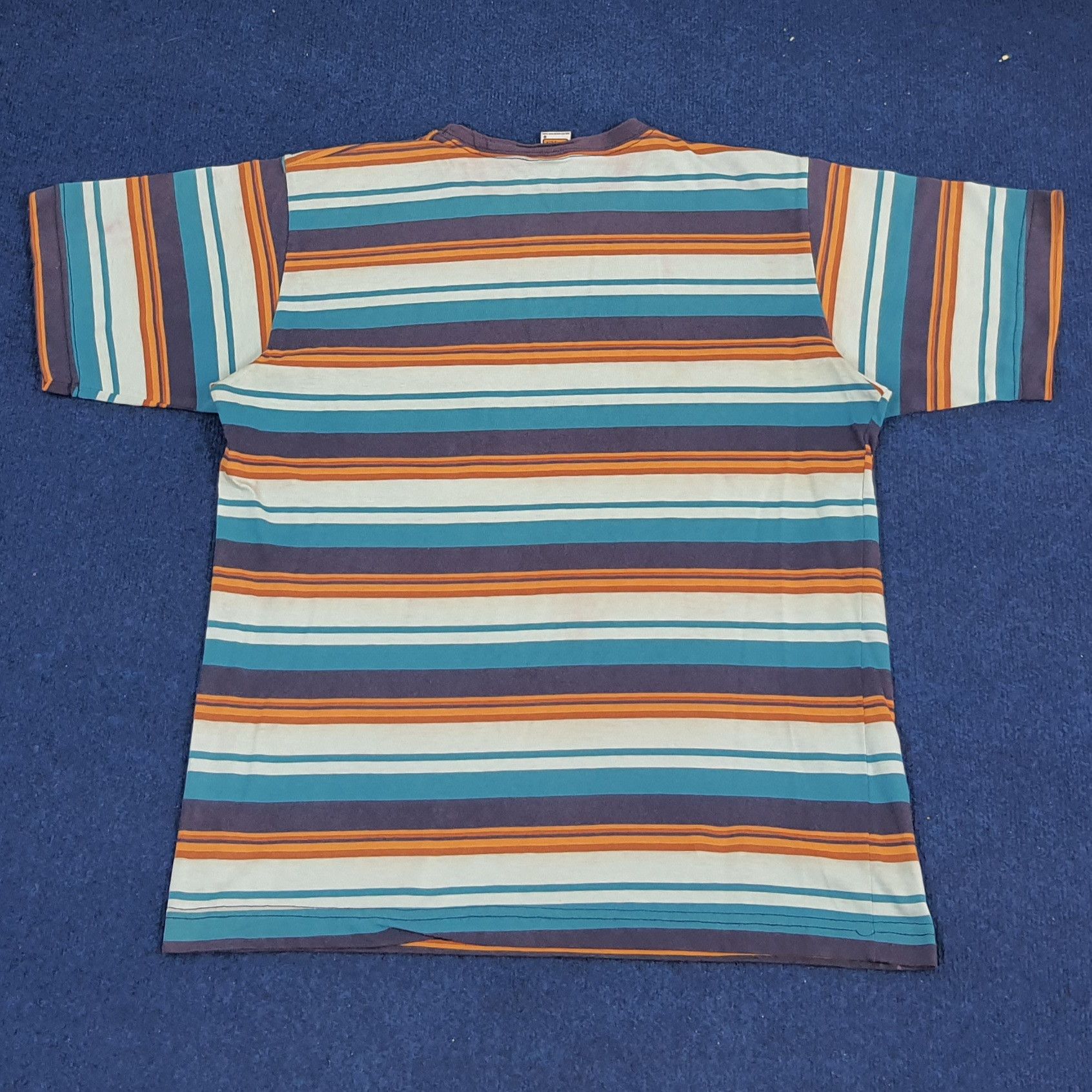 Hang Ten × Vintage Vintage Hang Ten Striped Tshirt Size US L / EU 52-54 / 3 - 3 Thumbnail