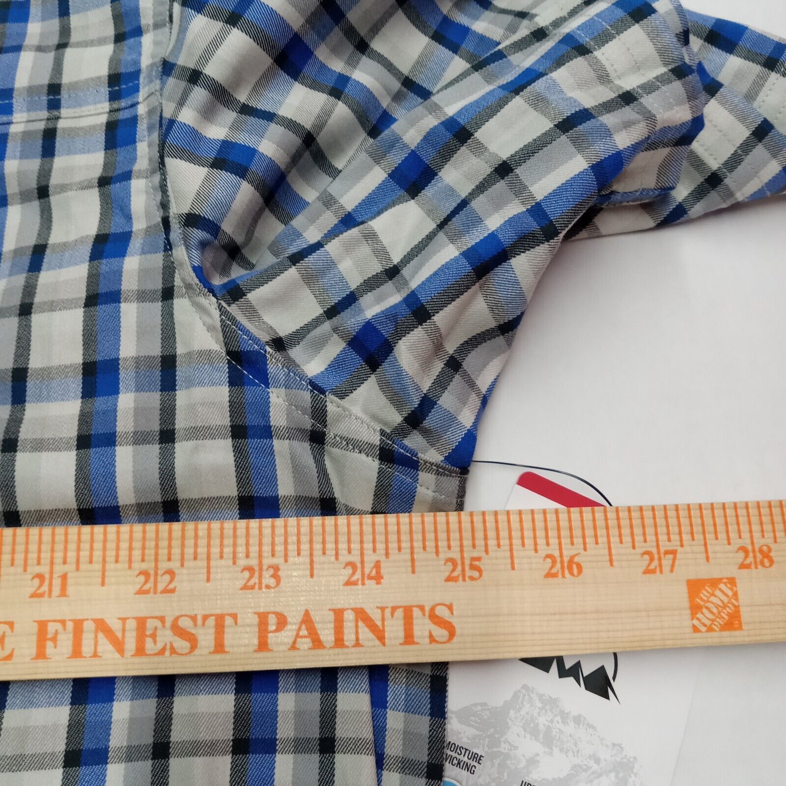 Wrangler Wrangler Utility Shirt Men's XL Blue Gray Plaid Regular Fit Size US XL / EU 56 / 4 - 5 Thumbnail