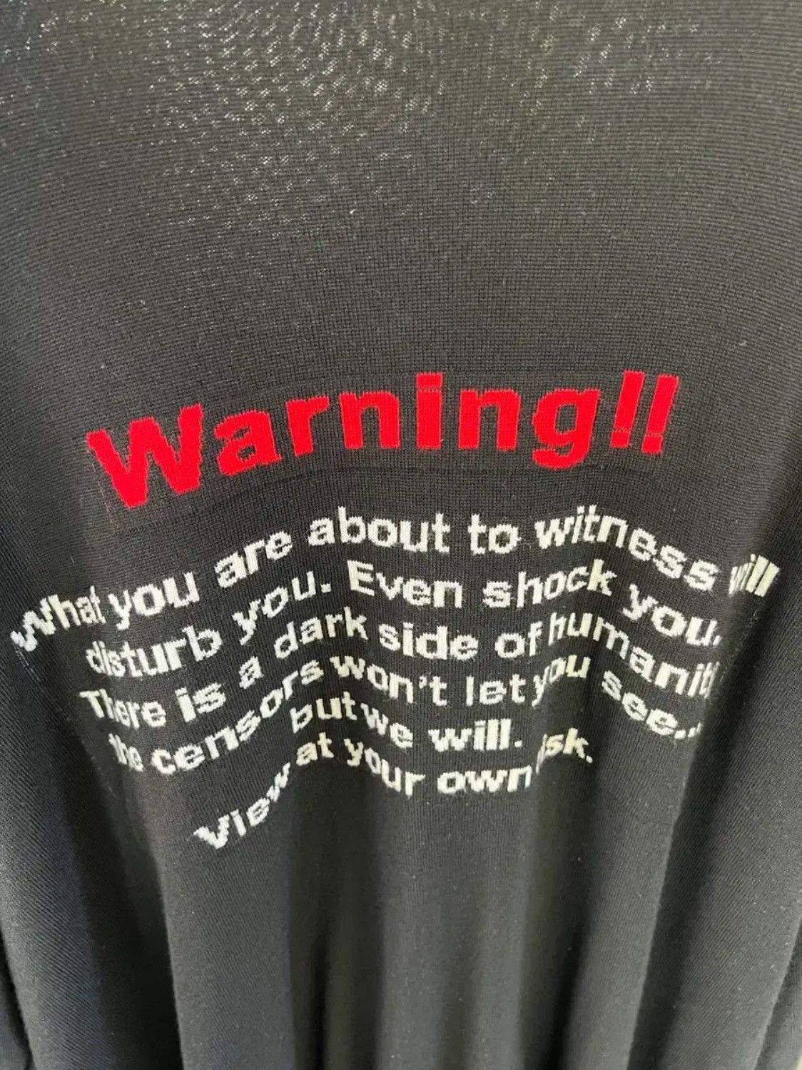 Vetements Vetements 19FW Warning High Neck Knit Sweater Size US M / EU 48-50 / 2 - 3 Thumbnail