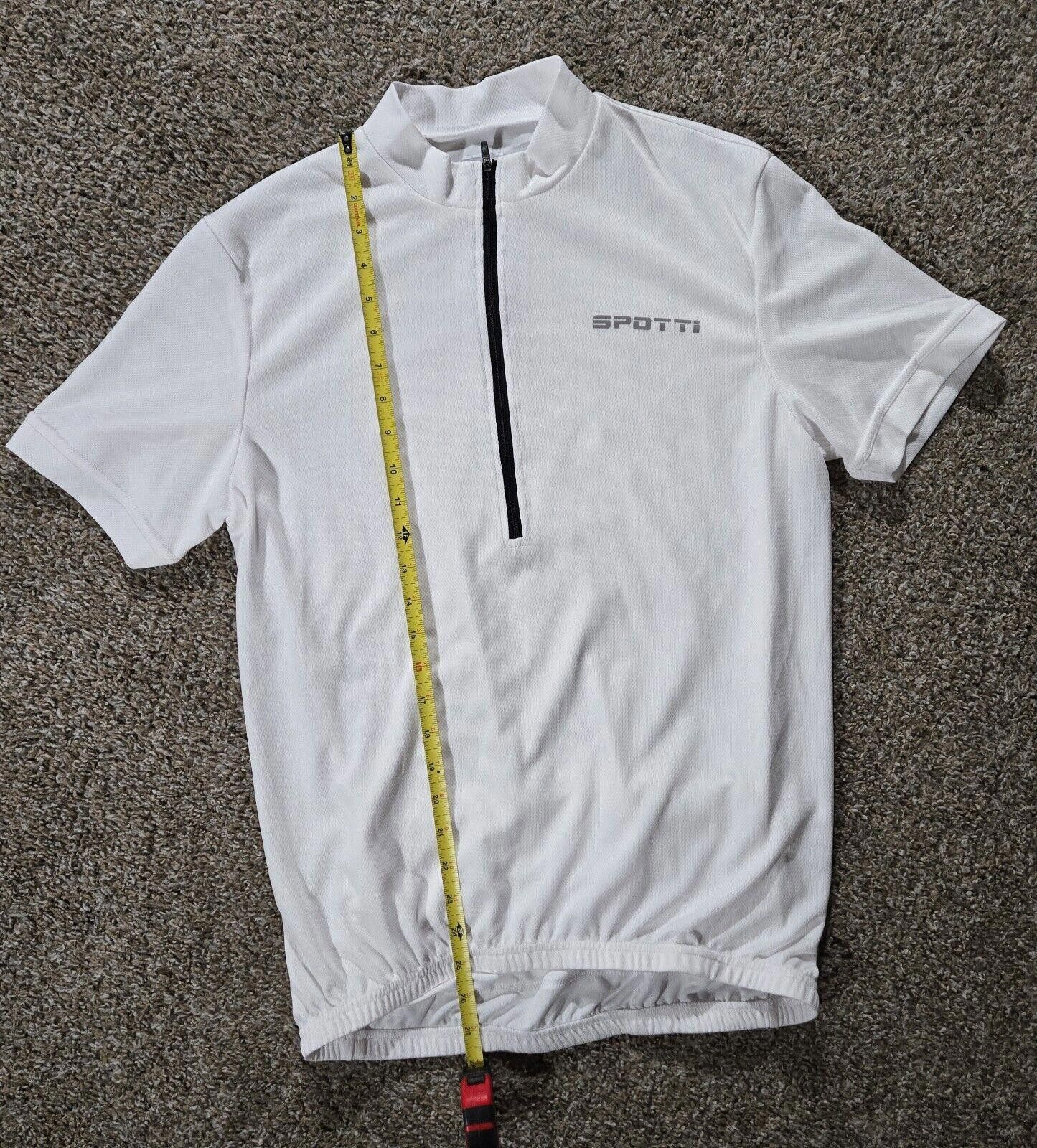 Designer White Spotti Bicycle Jersey With Back Pockets Size 2XL Size ONE SIZE - 5 Thumbnail