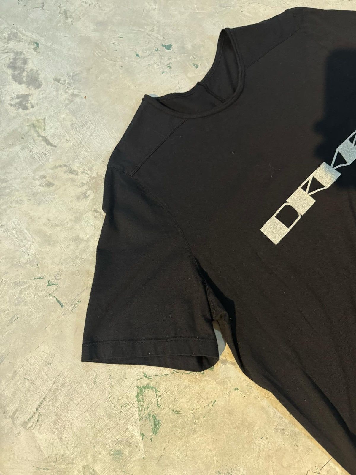 Rick Owens Drkshdw Rick Owens Drkshdw script tee Size US L / EU 52-54 / 3 - 8 Thumbnail