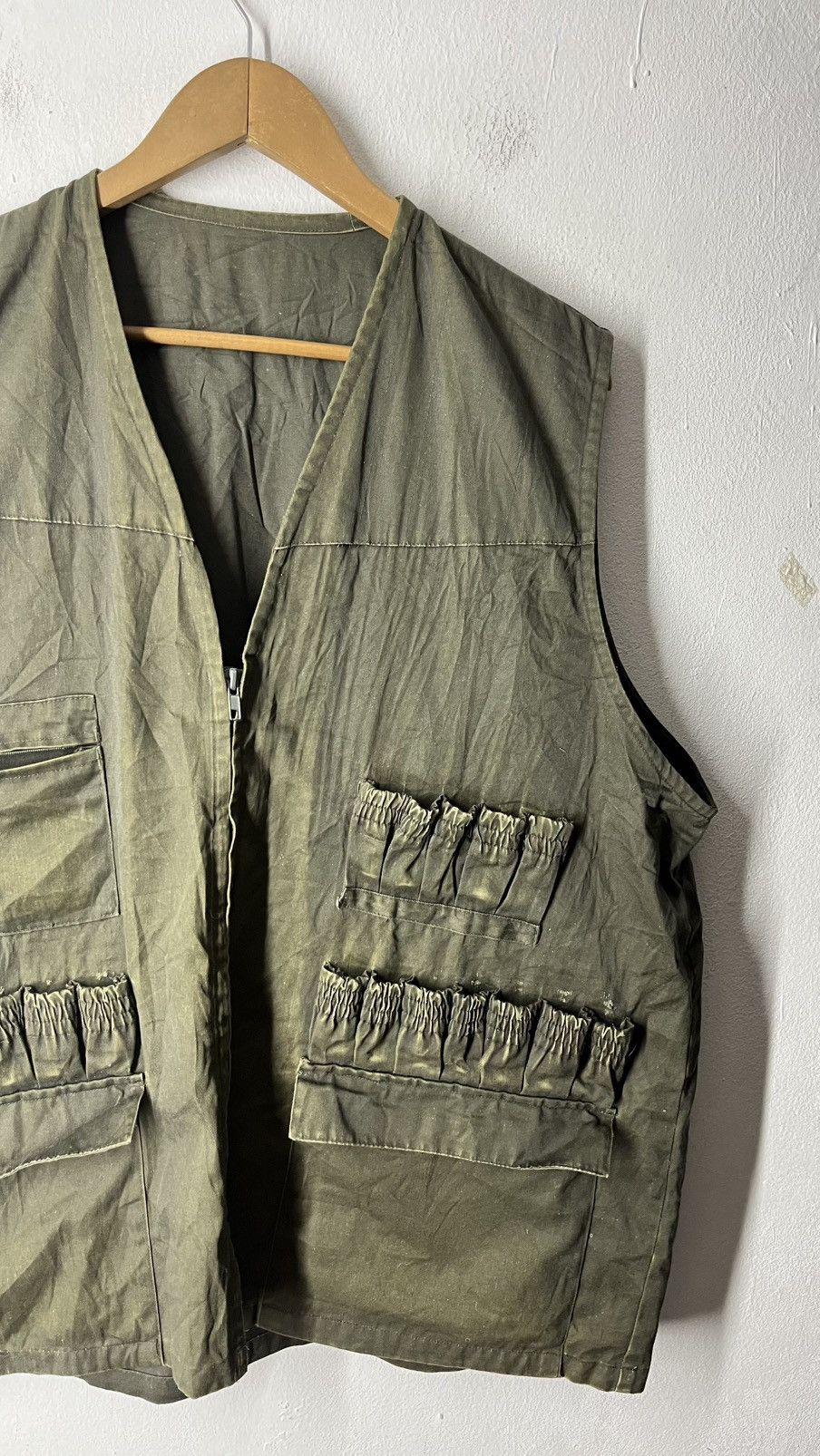 Vintage VINTAGE ARMY SLEEVELES GREEN JACKET Size US XL / EU 56 / 4 - 2 Thumbnail