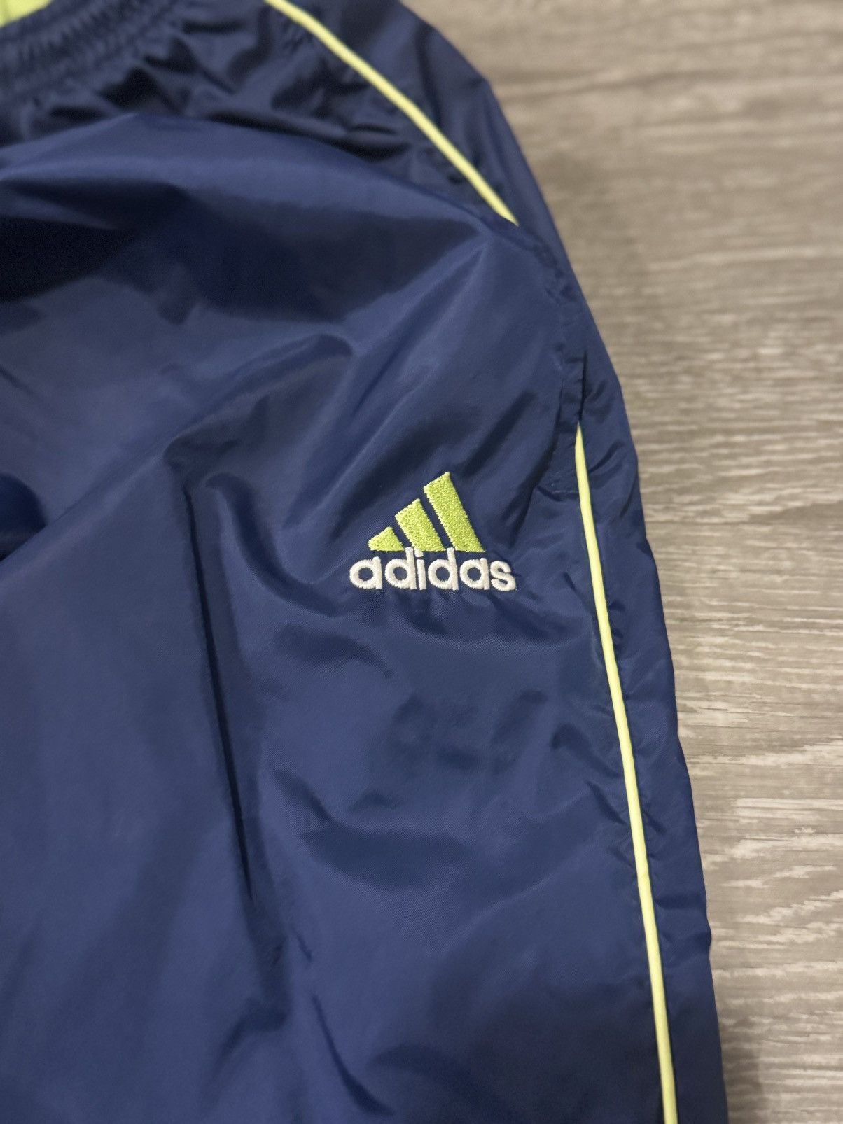 Adidas Adidas Vintage (1998) Blue & Green 3 Stripes, Women Size Med Size 25" / US 0 / IT 36 - 2 Thumbnail