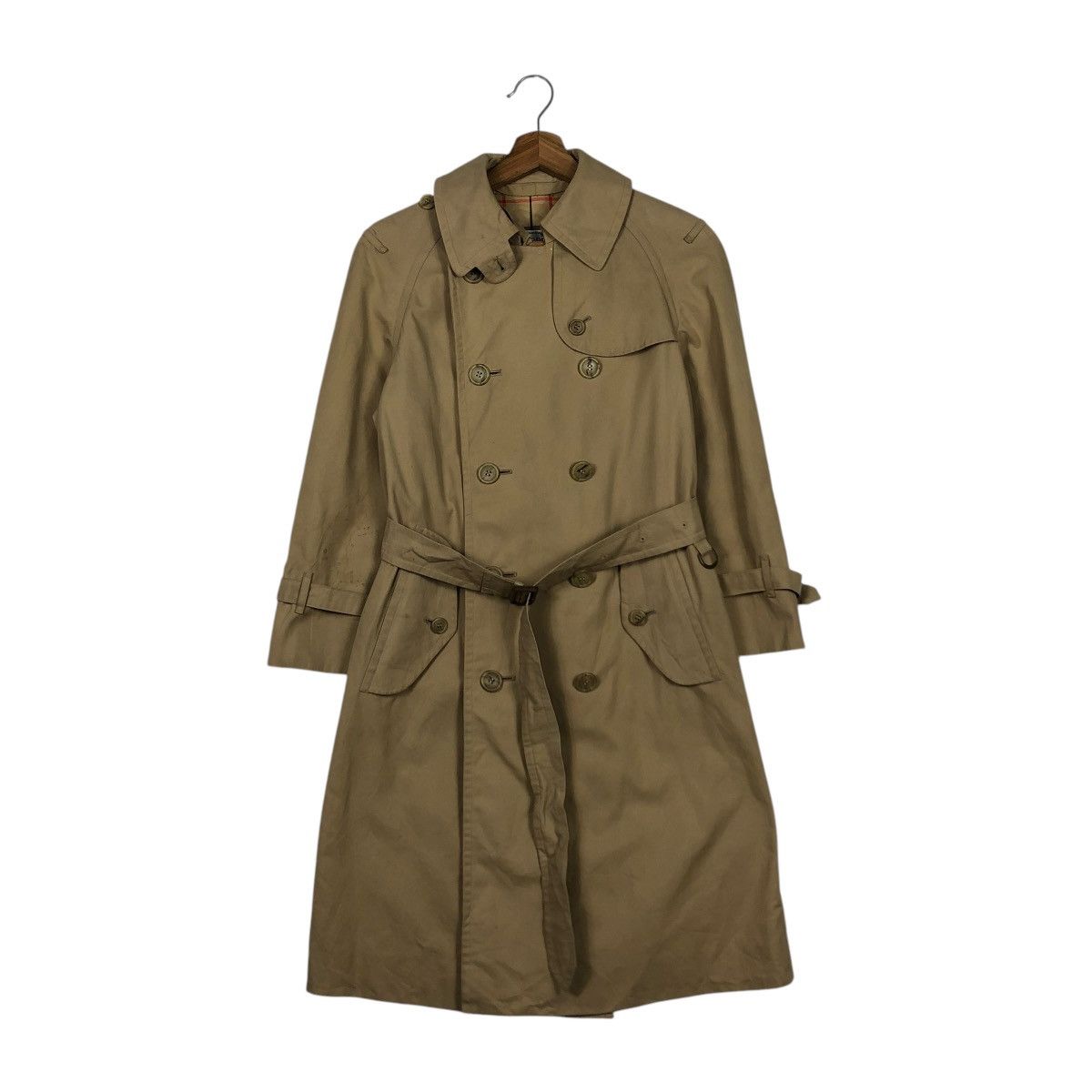 Burberry 🔥VINTAGE TRENCH COAT LONG JACKET BURBERRYS NOVA CHECK Size US S / EU 44-46 / 1 - 4 Thumbnail
