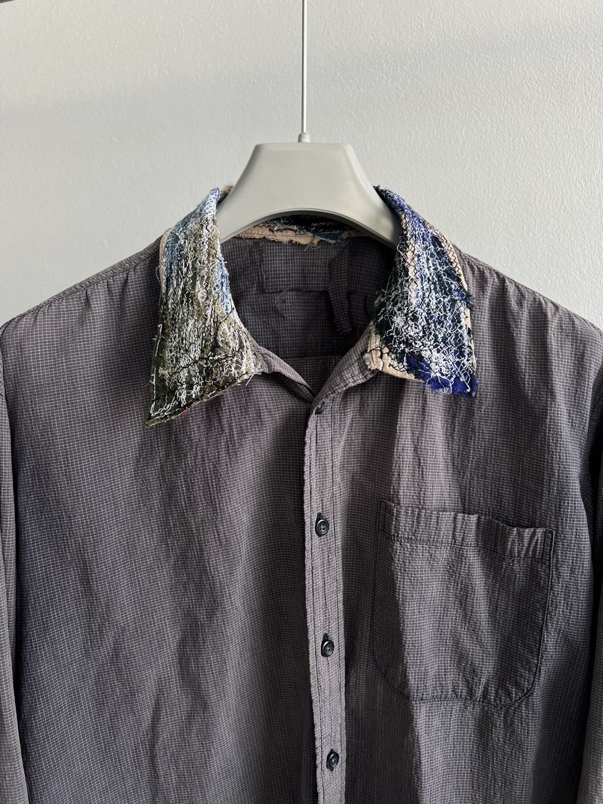 Vintage Thrashed Sashiko Vintage Flannel Shirt Distressed Size US L / EU 52-54 / 3 - 2 Thumbnail