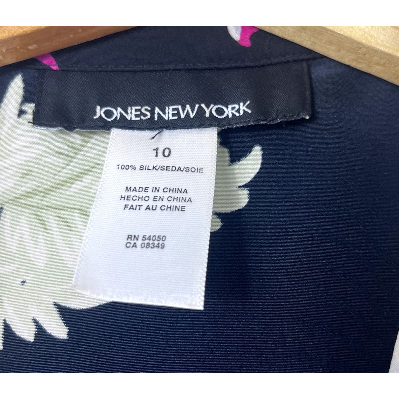 Jones New York Vintage Floral Jones New York Button Front Blouse 10 Size L / US 10 / IT 46 - 2 Thumbnail