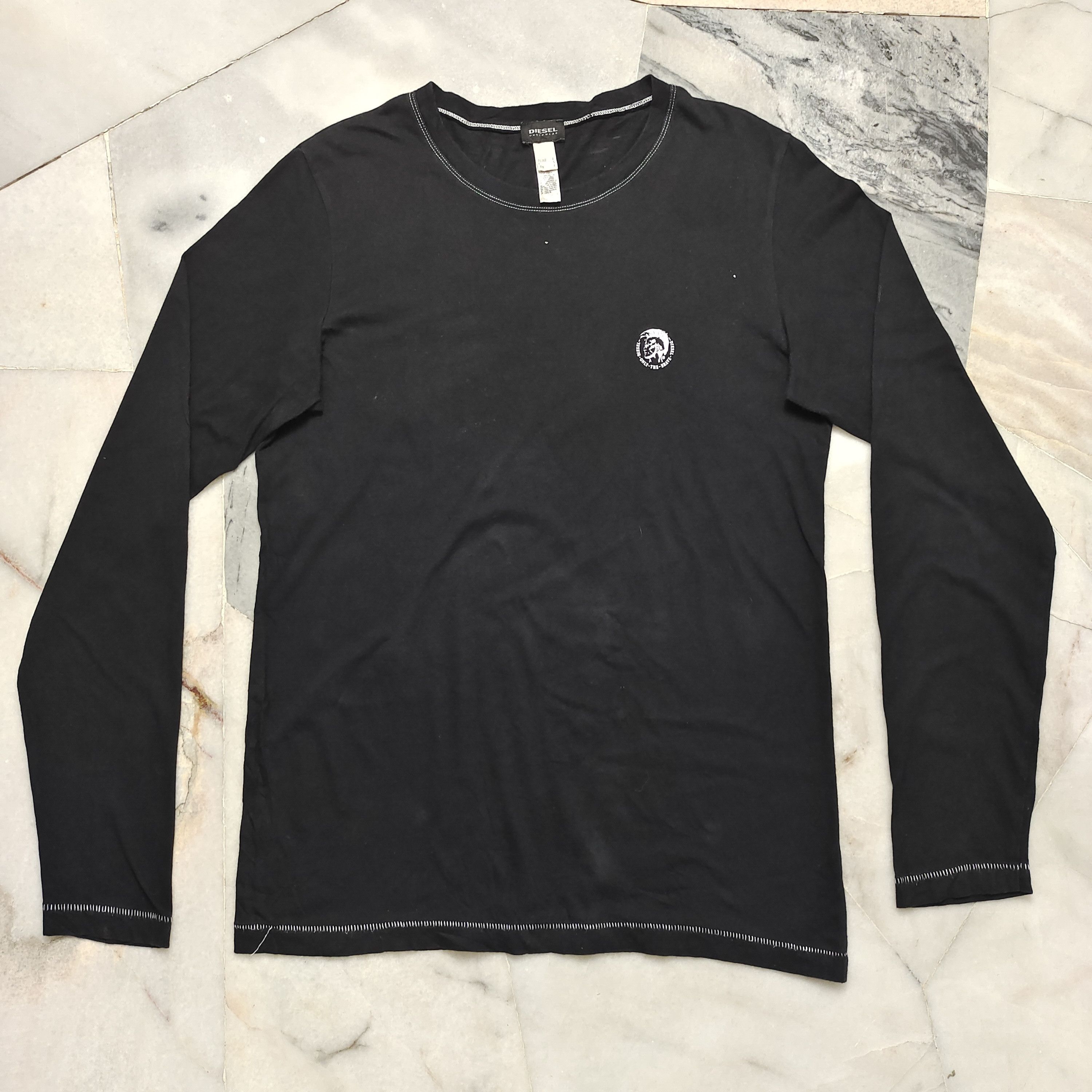 Diesel × If Six Was Nine DIESEL UNDERWEAR LOGO TEE BLACK L 100% COTTON Size US M / EU 48-50 / 2 - 1 Thumbnail