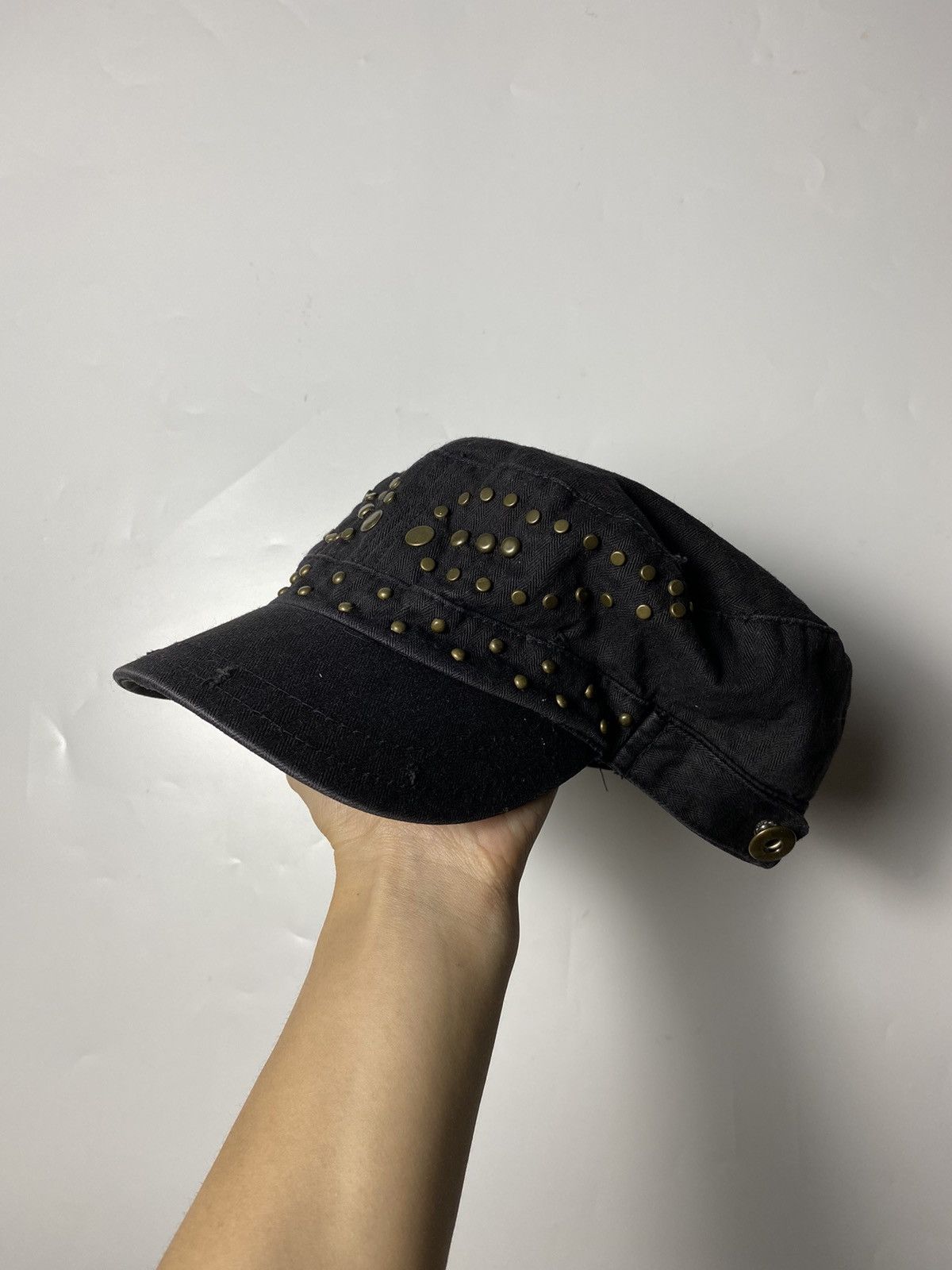 If Six Was Nine × Japanese Brand × KMRii studded cadet hat commando Size 30 - 9 Thumbnail