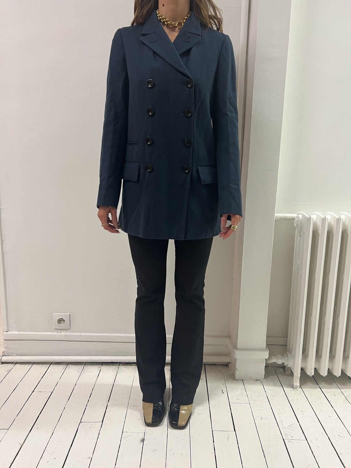 image of Jacket Dries Van Noten in Blue Canard, Women's (Size Small)