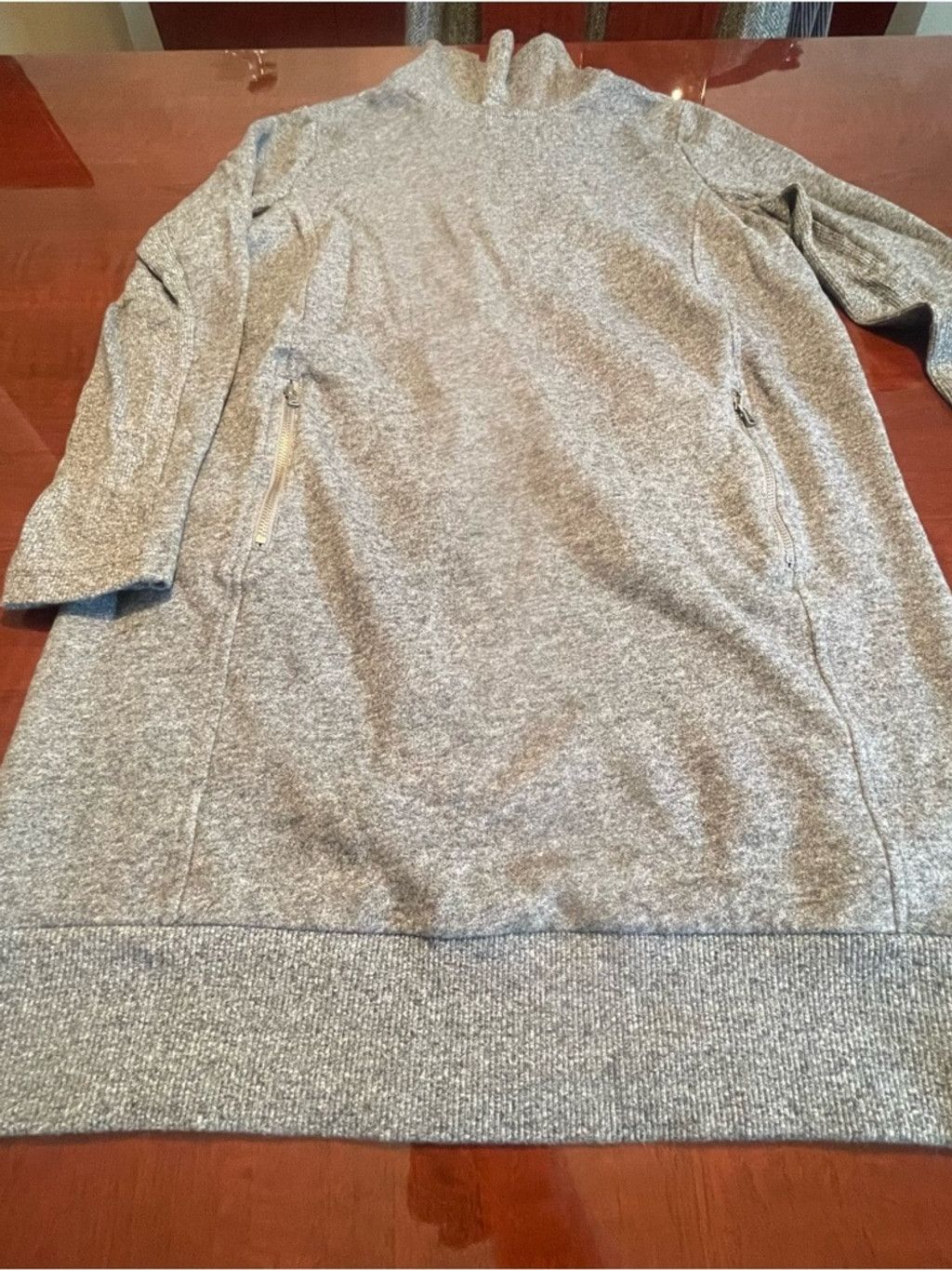 Lou & Grey Lou & Grey Turtleneck Sweatshirt Dress LP Gray Cozy Tunic Size L / US 10 / IT 46 - 5 Thumbnail