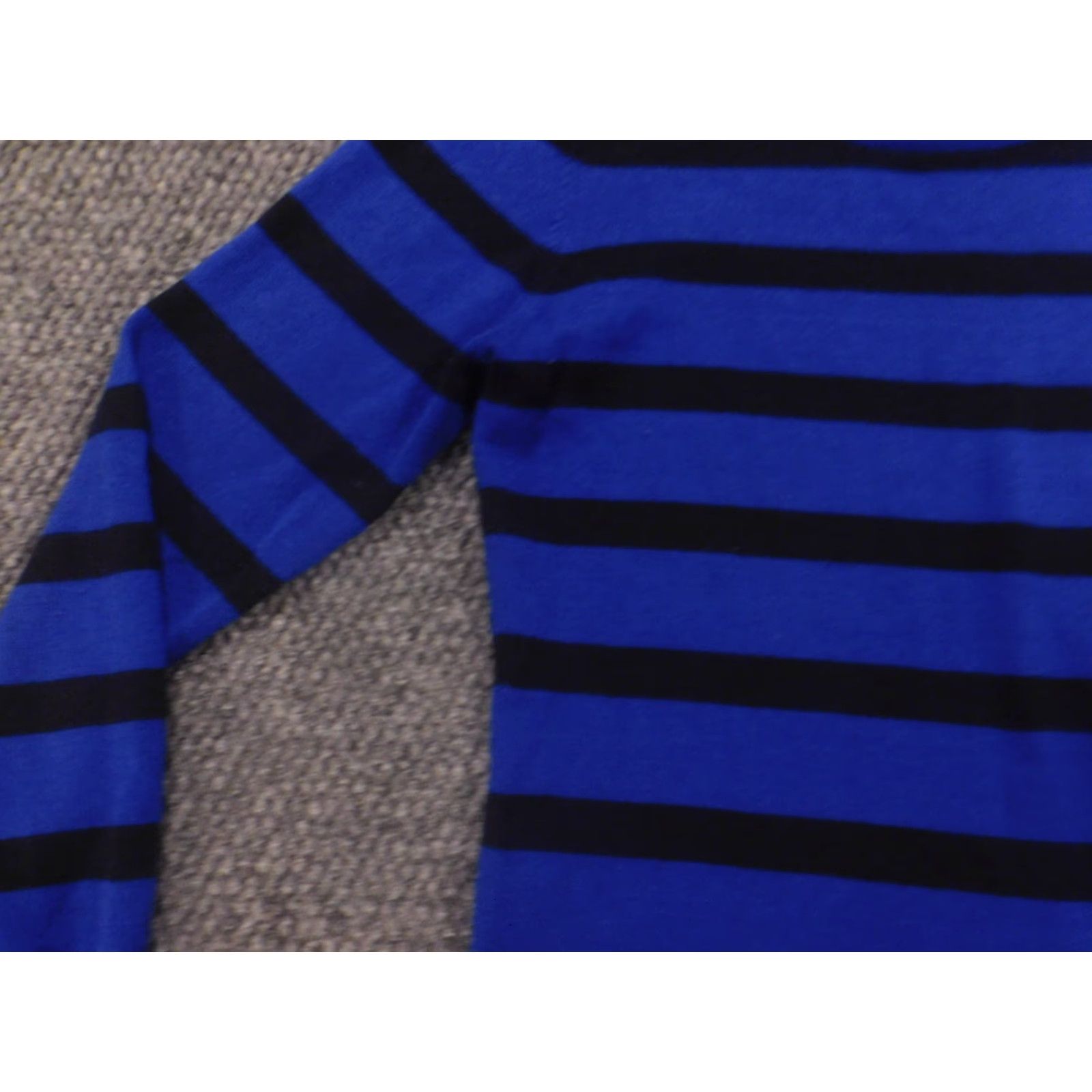 Vintage The Limited Womens Sweater Small Petites Blue striped crewneck Size S / US 4 / IT 40 - 5 Thumbnail