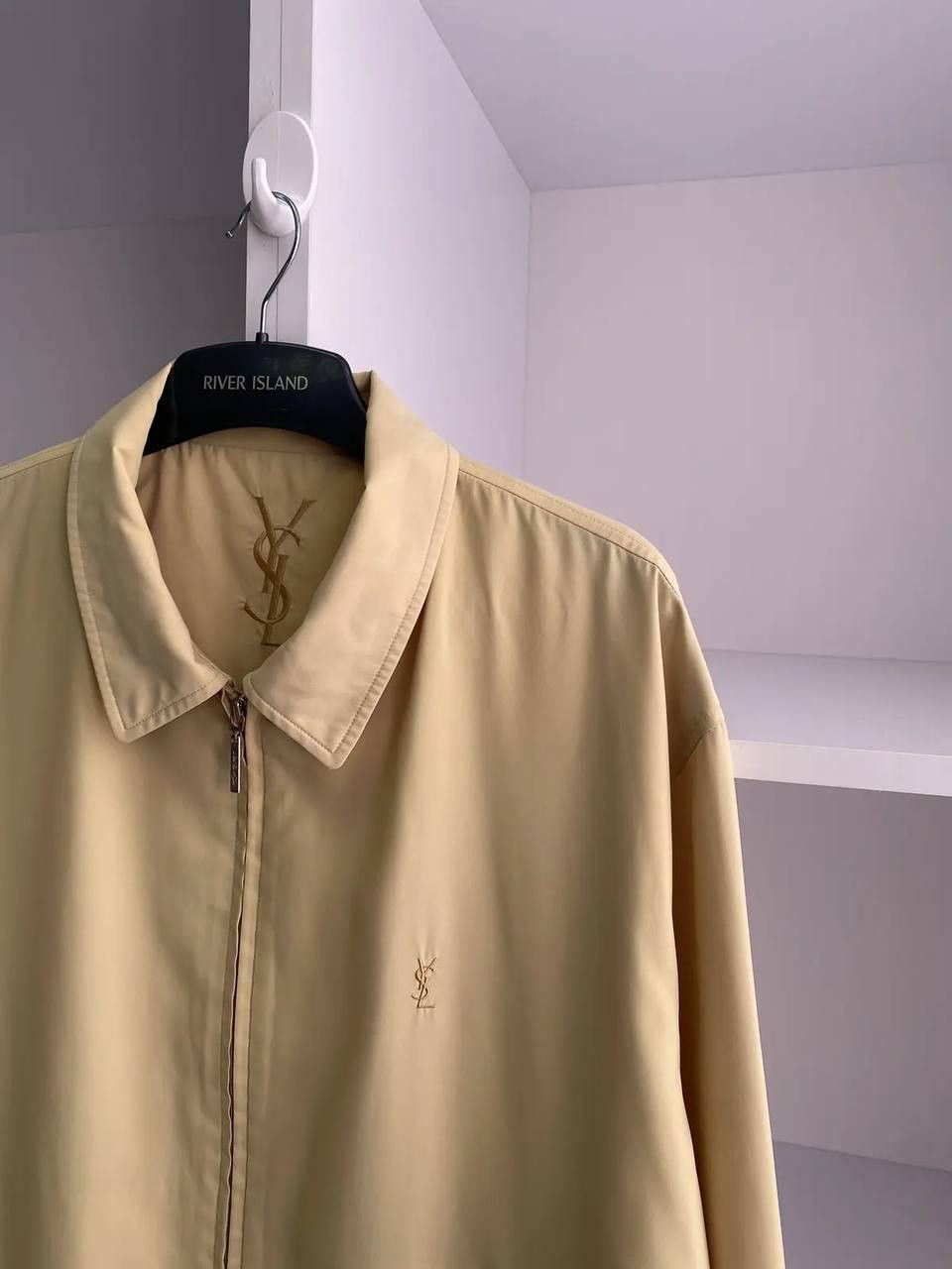Saint Laurent Paris × Vintage × Yves Saint Laurent Vintage Yves Saint Laurent Logo Bomber Light Jacket Size US M / EU 48-50 / 2 - 6 Thumbnail