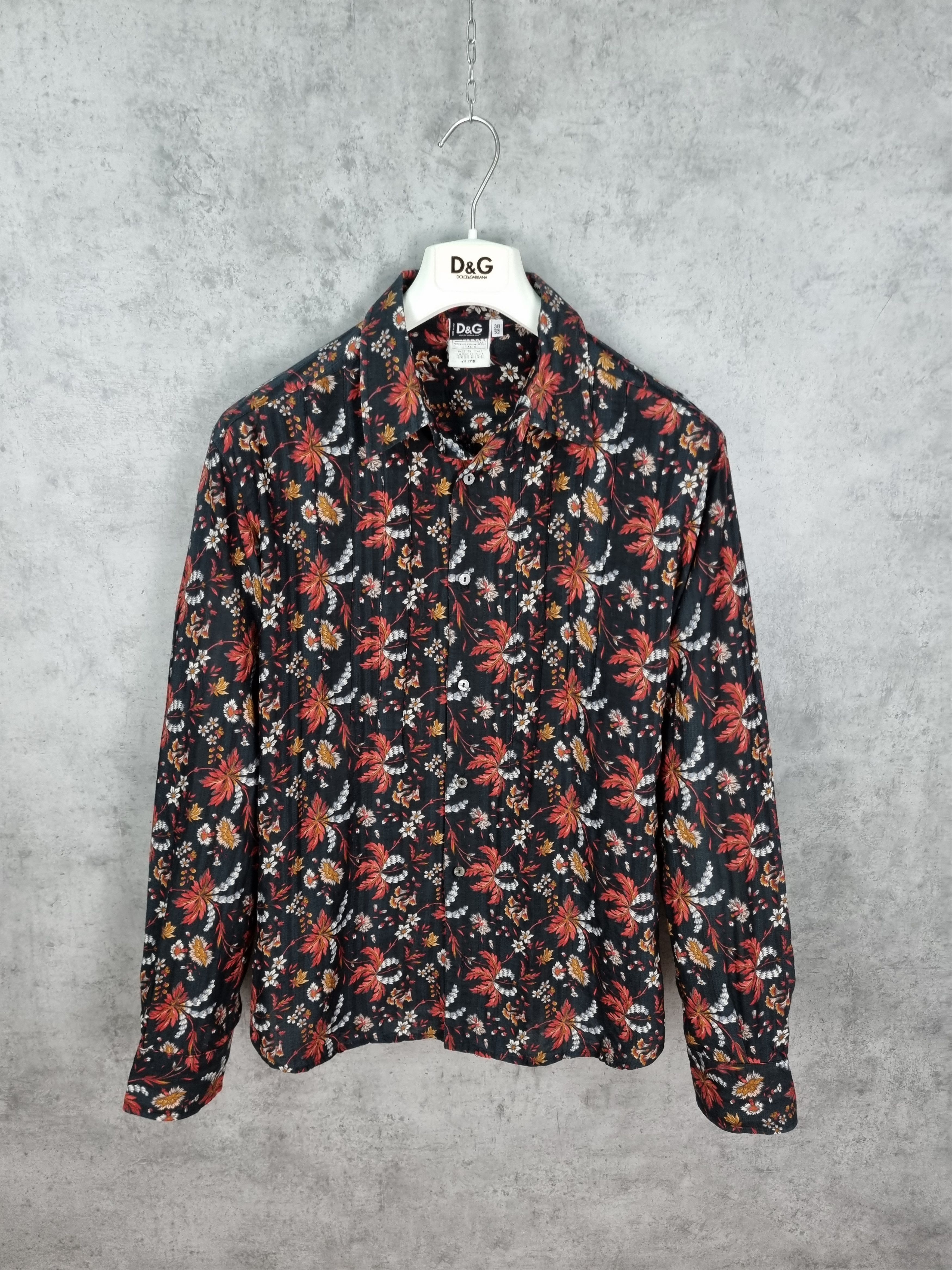 Dolce & Gabbana Rare Dolce & Gabbana Floral All Over Shirt Size US L / EU 52-54 / 3 - 1 Thumbnail