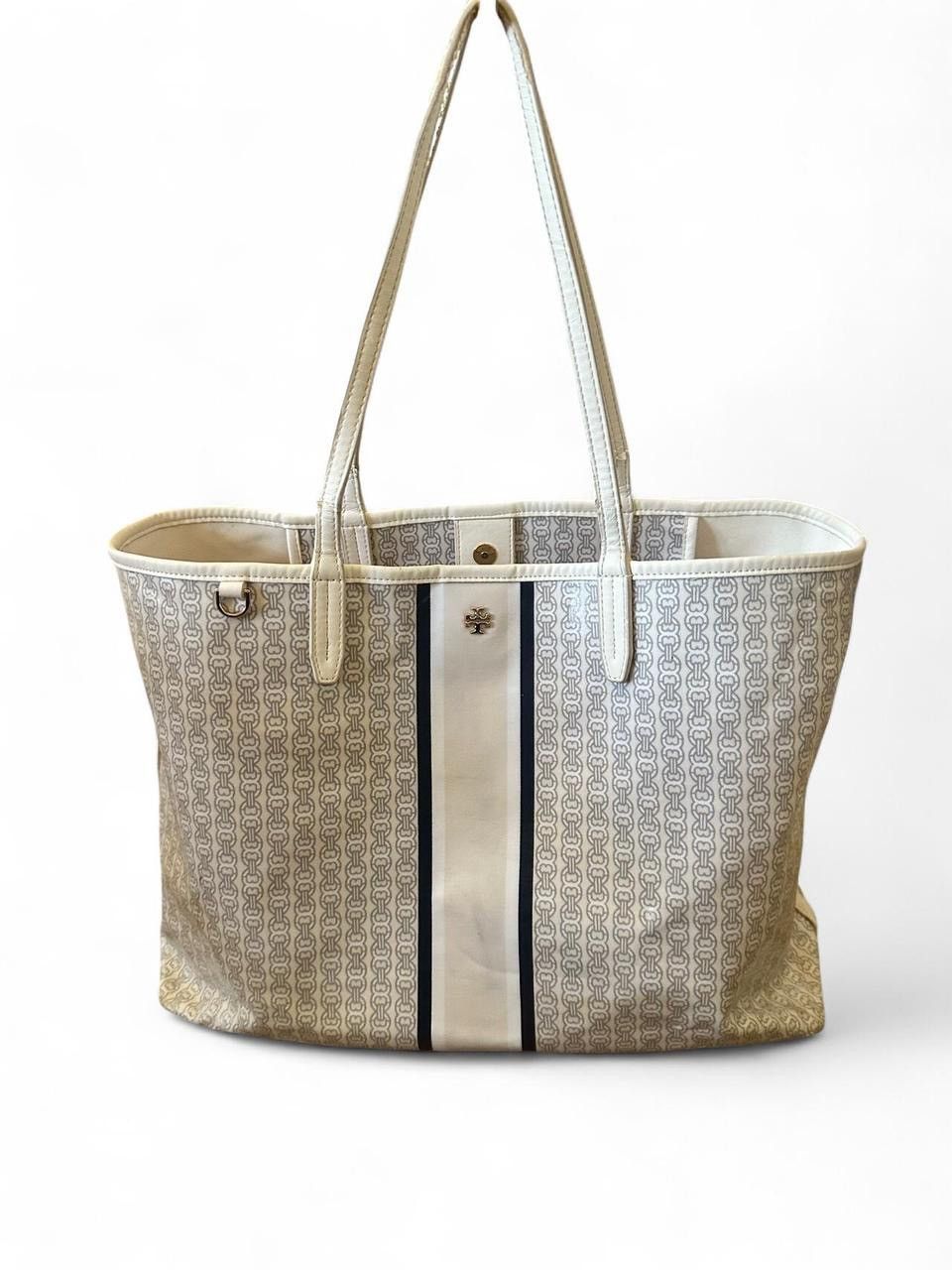 Tory Burch Tory Burch Gemini Link Coated Canvas Tote Size ONE SIZE - 1 Thumbnail