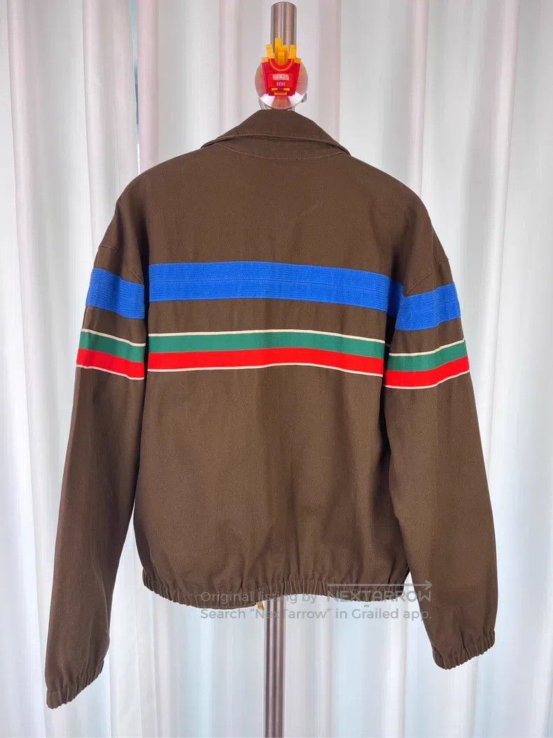 Gucci Gucci Brown colour stripe workwear jacket Size US S / EU 44-46 / 1 - 2 Thumbnail