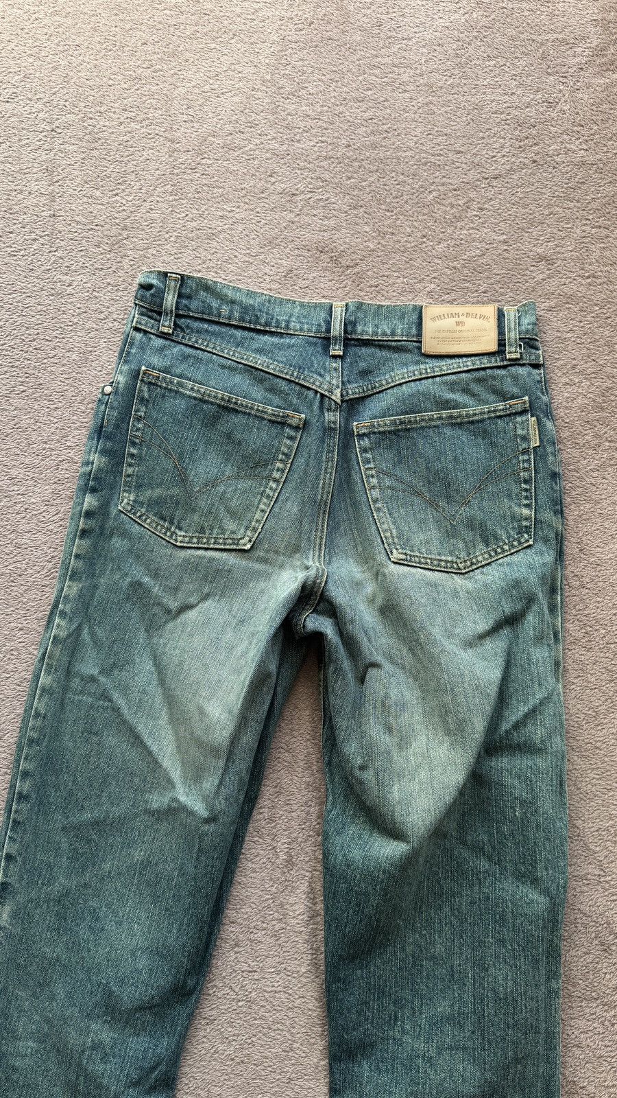 If Six Was Nine Helmut Lang Vibe Faded Mudwash Ripped Denim Vintage Jeans Size US 32 / EU 48 - 3 Thumbnail