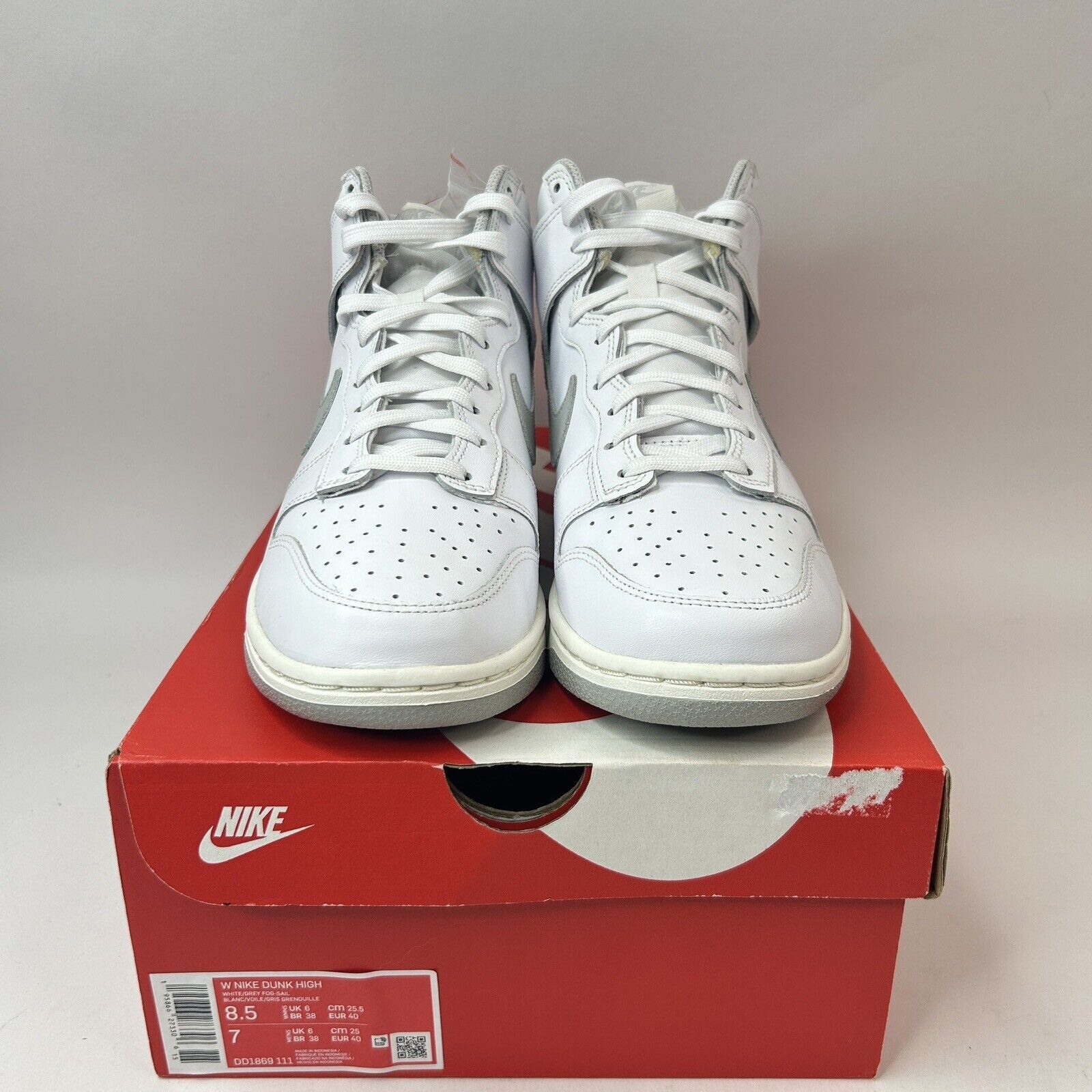 Nike Nike Dunk High WMNS “Neutral Grey” 2023 Size US 8.5 / IT 38.5 - 2 Thumbnail