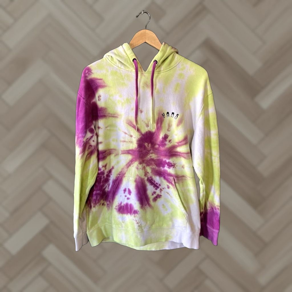 Vans Vans Mens Pullover Hooded Sweatshirt Multicolor Tie Dye Size L Size US L / EU 52-54 / 3 - 1 Thumbnail