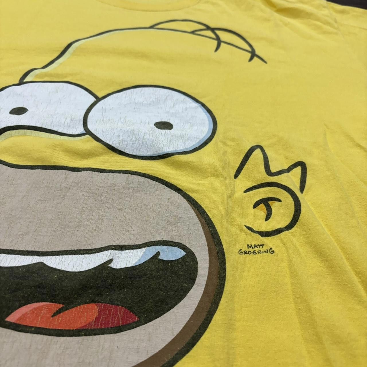 Designer Vintage The Simpsons Homer Simpson Big Face T Shirt 00s XL Size US XL / EU 56 / 4 - 4 Thumbnail
