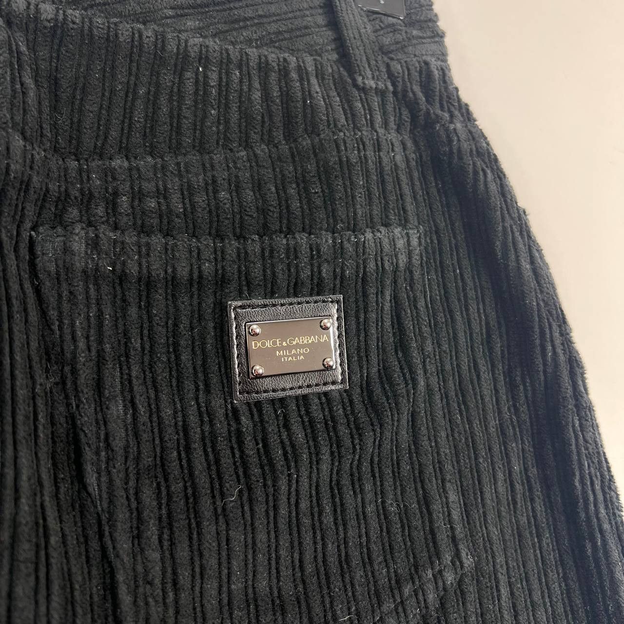 Dolce & Gabbana Dolce & Gabbana Corduroy Mini Skirt Womens Size S (36) Size S / US 4 / IT 40 - 2 Thumbnail