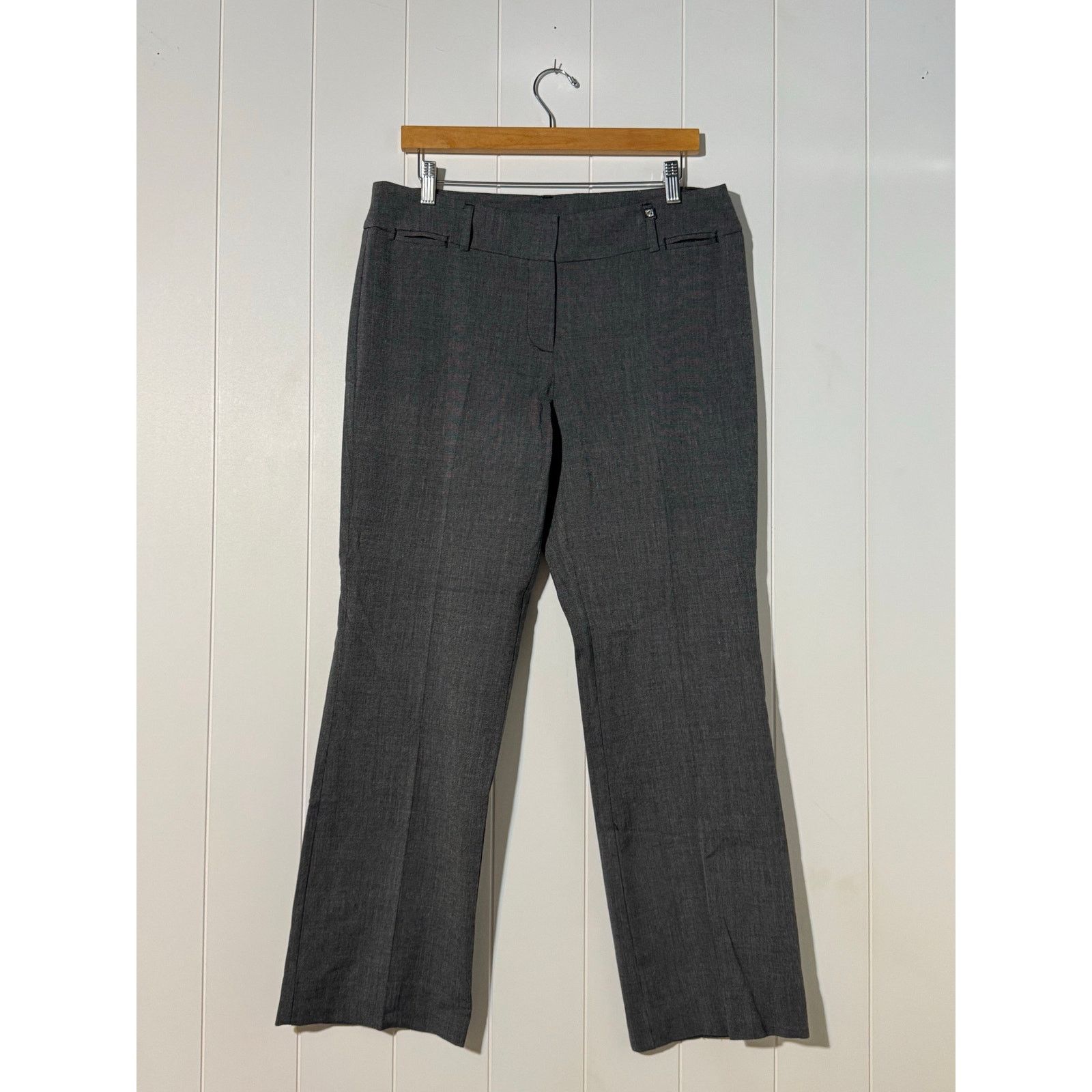 Anne Klein Anne Klein · Size 8 · Bootcut Trousers · Stretch Gray Size 30" / US 8 / IT 44 - 1 Thumbnail