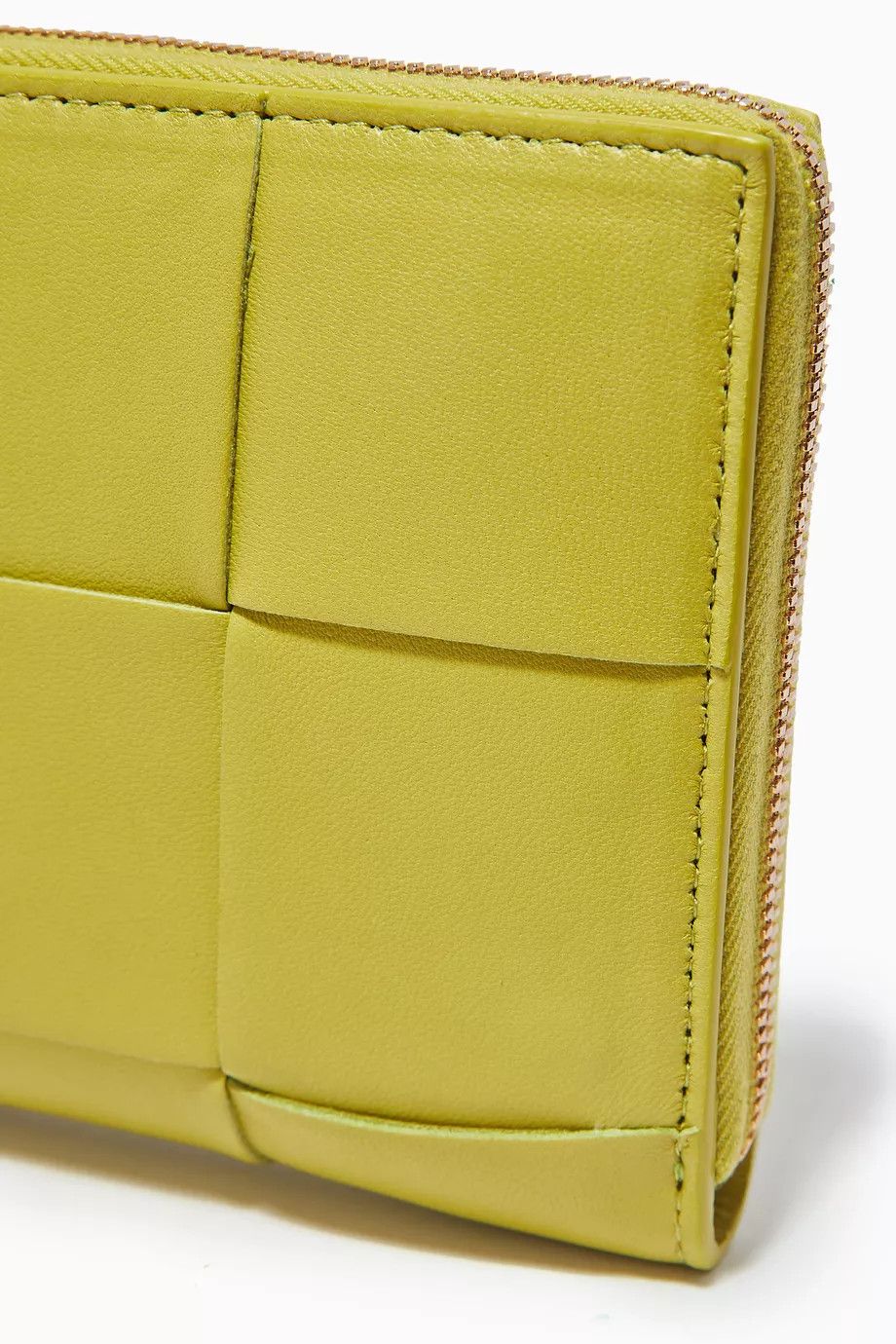 Bottega Veneta o1n1vont1224 Size: OS / Zip Around Wallet in Yellow Size ONE SIZE - 3 Thumbnail