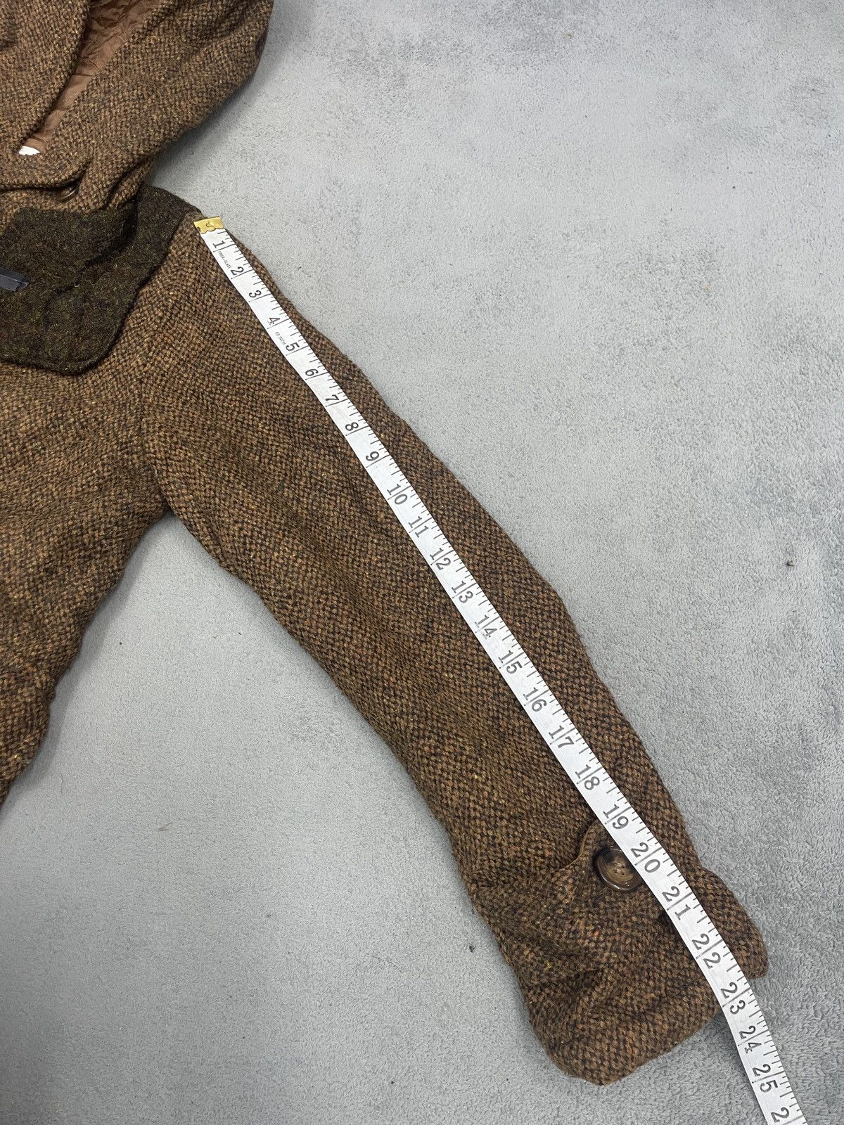 Harris Tweed × Vintage HARRIS TWEED WOOL DOWN JACKET Size L / US 10 / IT 46 - 11 Thumbnail