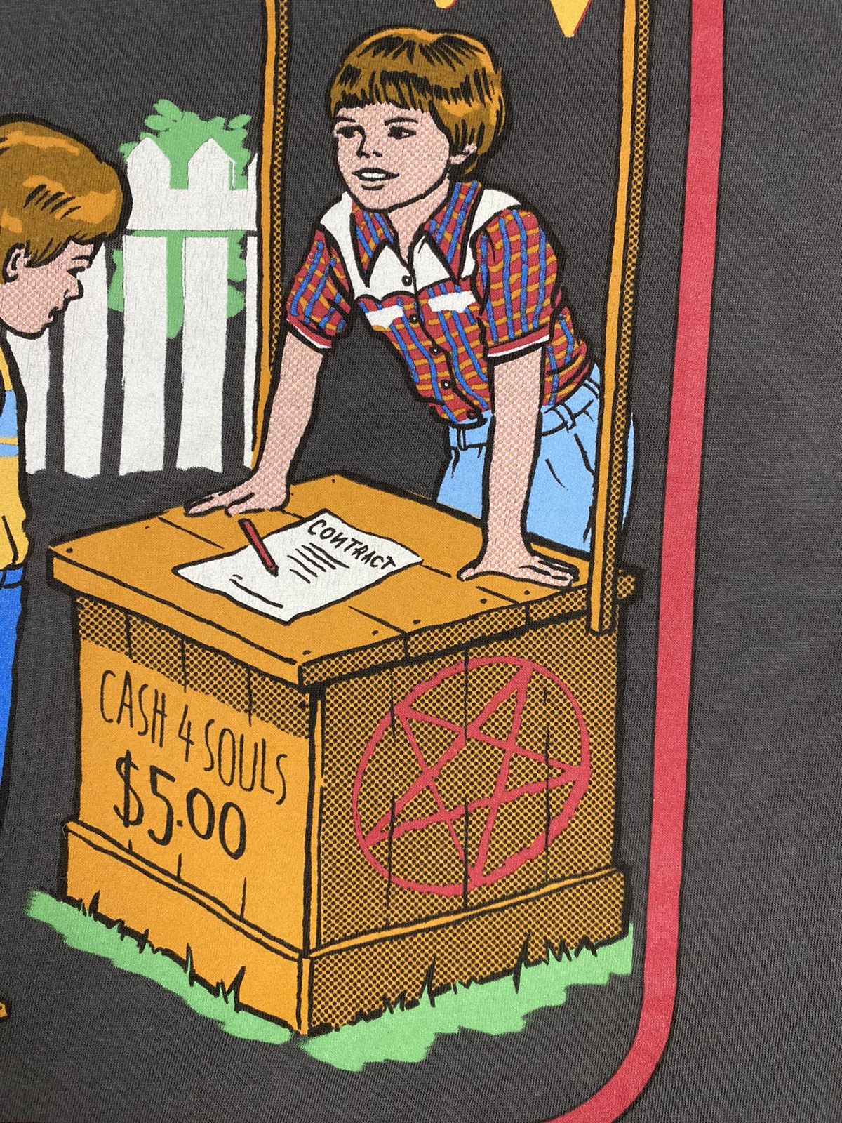 Other Vintage Economic for Children Sell Your Soul Satan Demon Tee Size US M / EU 48-50 / 2 - 7 Thumbnail