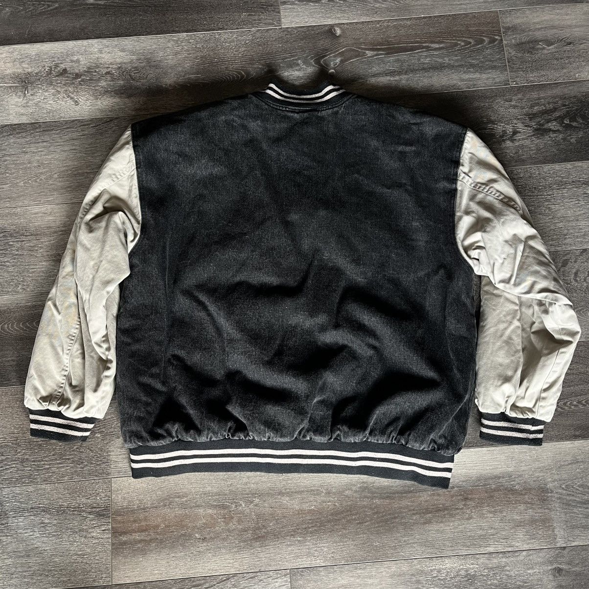 Northwest Territory Vintage 1990s Northwest Territory Black Denim Bomber Jacket Size US L / EU 52-54 / 3 - 2 Thumbnail