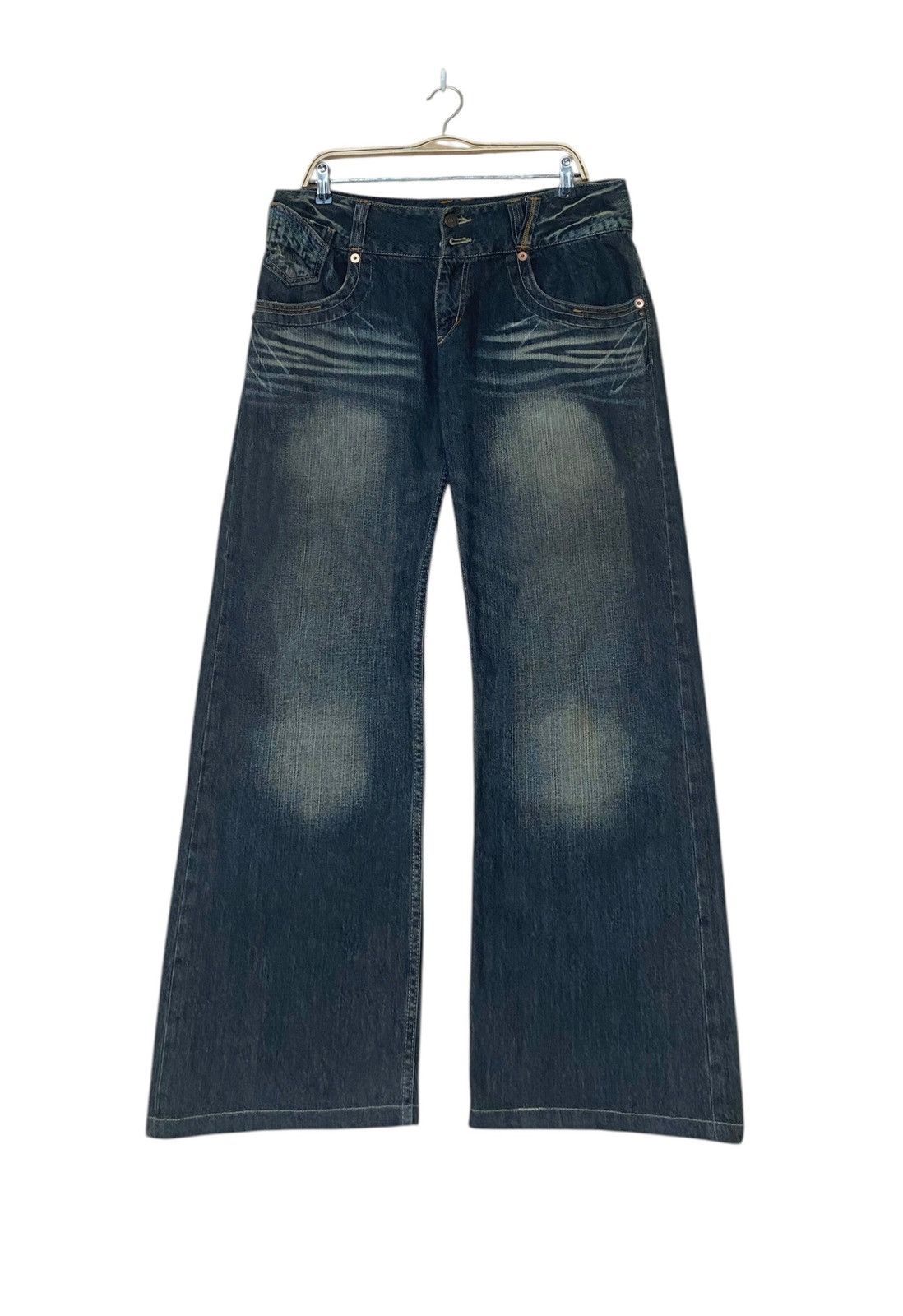Japanese Brand × Le Grande Bleu (L.G.B.) × Vintage Vintage Japanese Brand Ultimax Flared Jeans 2000s Size US 35 - 2 Thumbnail